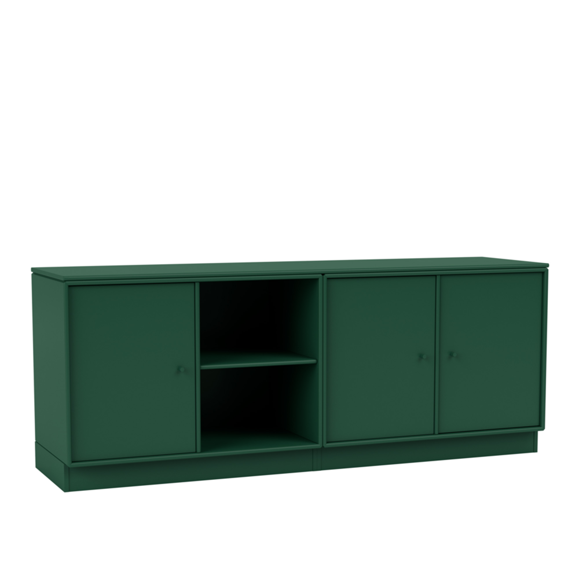 montana - save lowboard 136-pine 07 plinth 7 cm - skänkar och sideboards - peter j. lassen - grön - trä