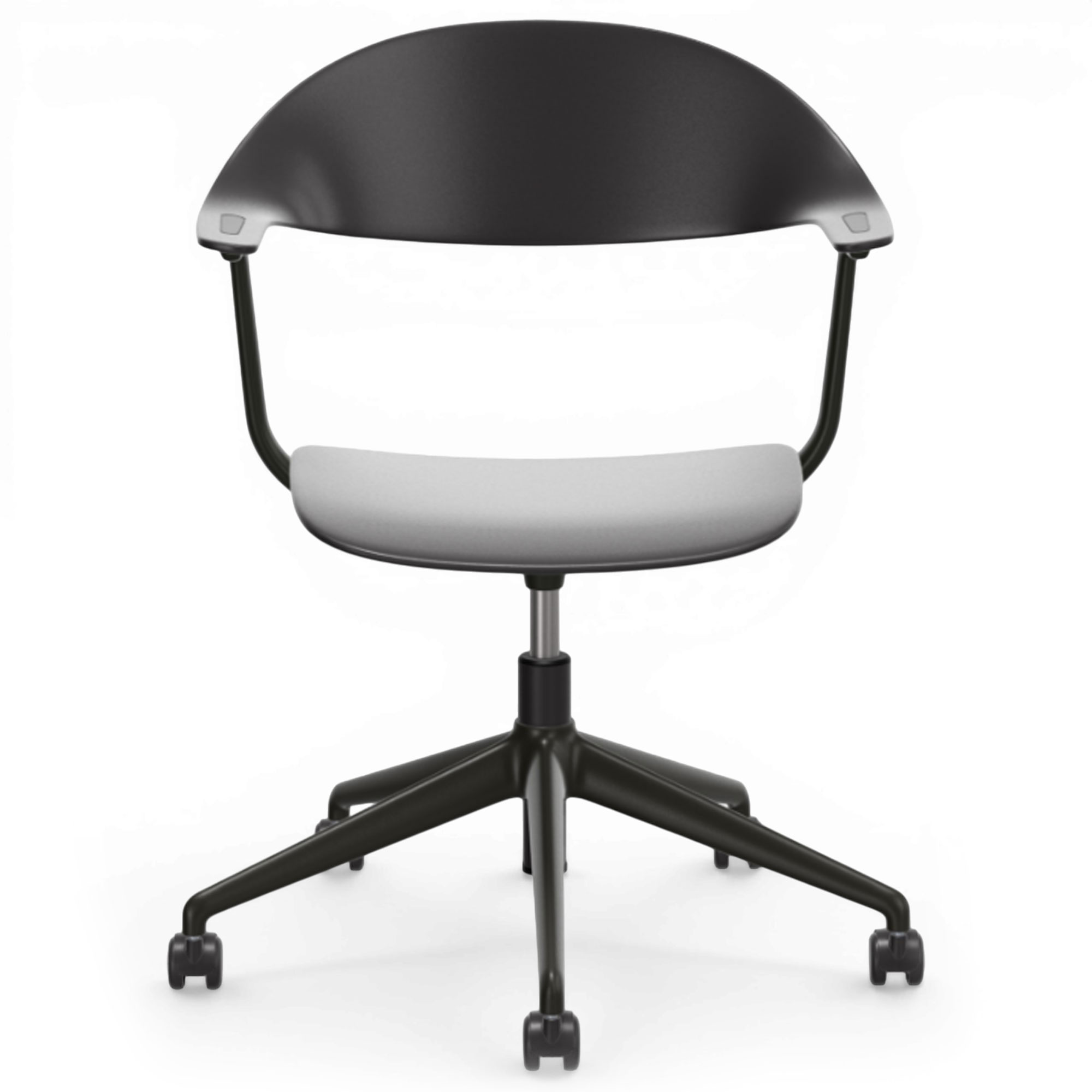 Vitra - Mynt skrivbordsstol med hjul basic dark/ deep black - Kontorsstolar - Erwan Bouroullec - Svart - Plast
