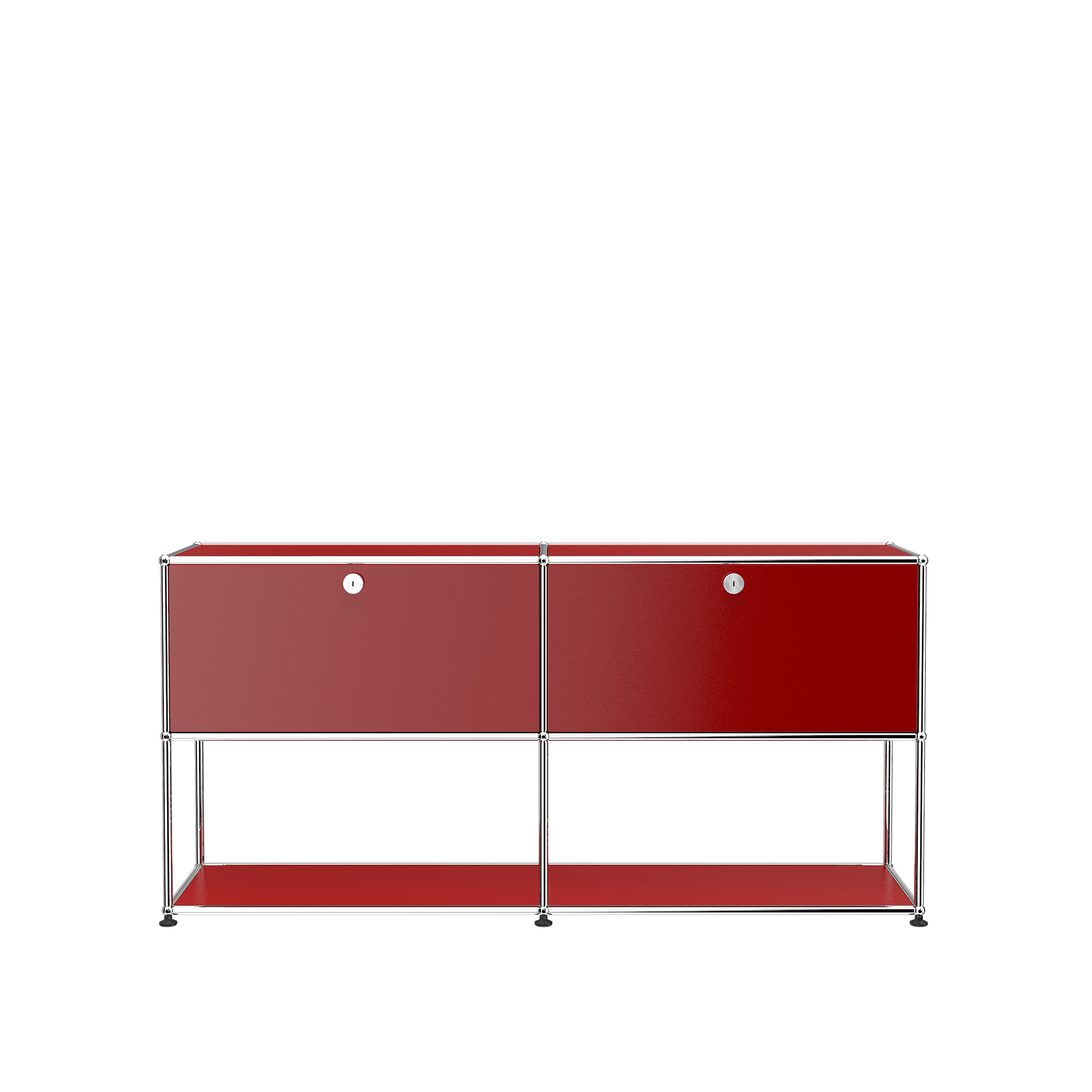 USM - USM Haller 40 Sideboard, USM Ruby Red - Sideboards - Fritz Haller,Paul Schärer - Röd - Metall
