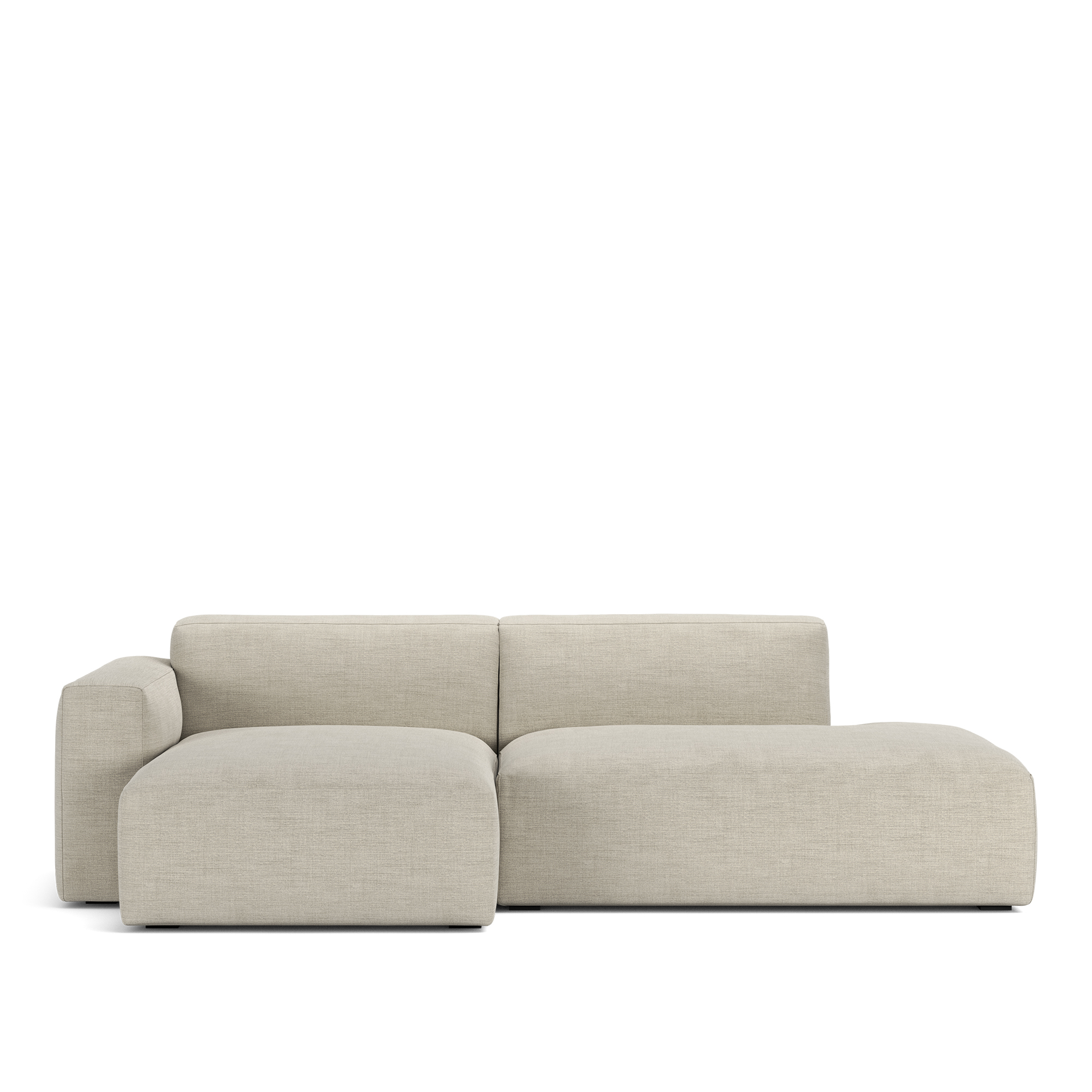 NOGA - Brick 2-Seater Chaise Lounge Open End Right Sienna 102 Removable Upholstery - Soffor