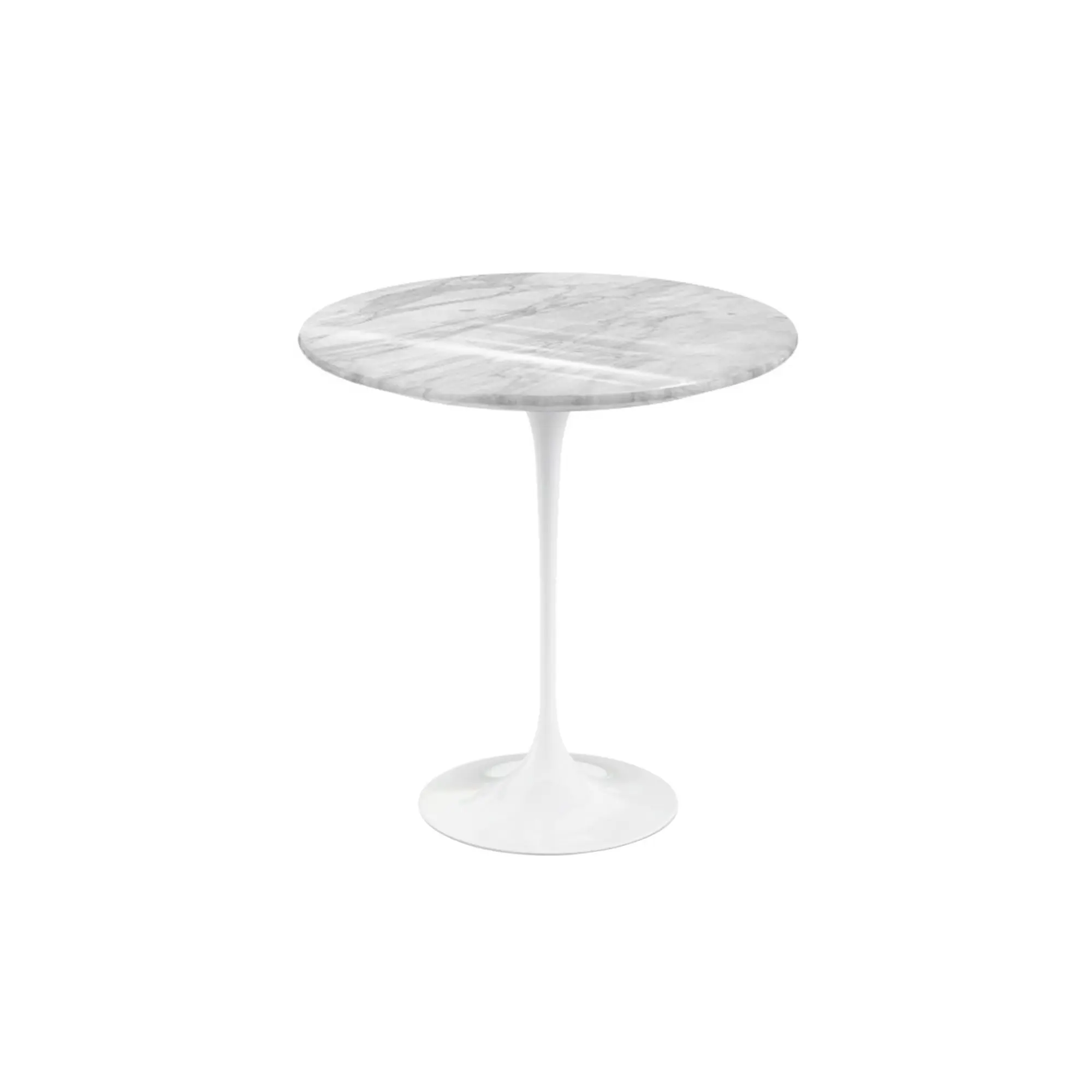 Saarinen Round sidobord Ø 51 cm White