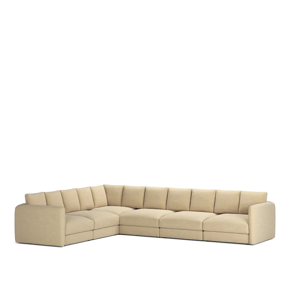 Pavarotti 6-Seater Corner, Removable Cover, Cushion Variant 02, Sienna Tonal 10