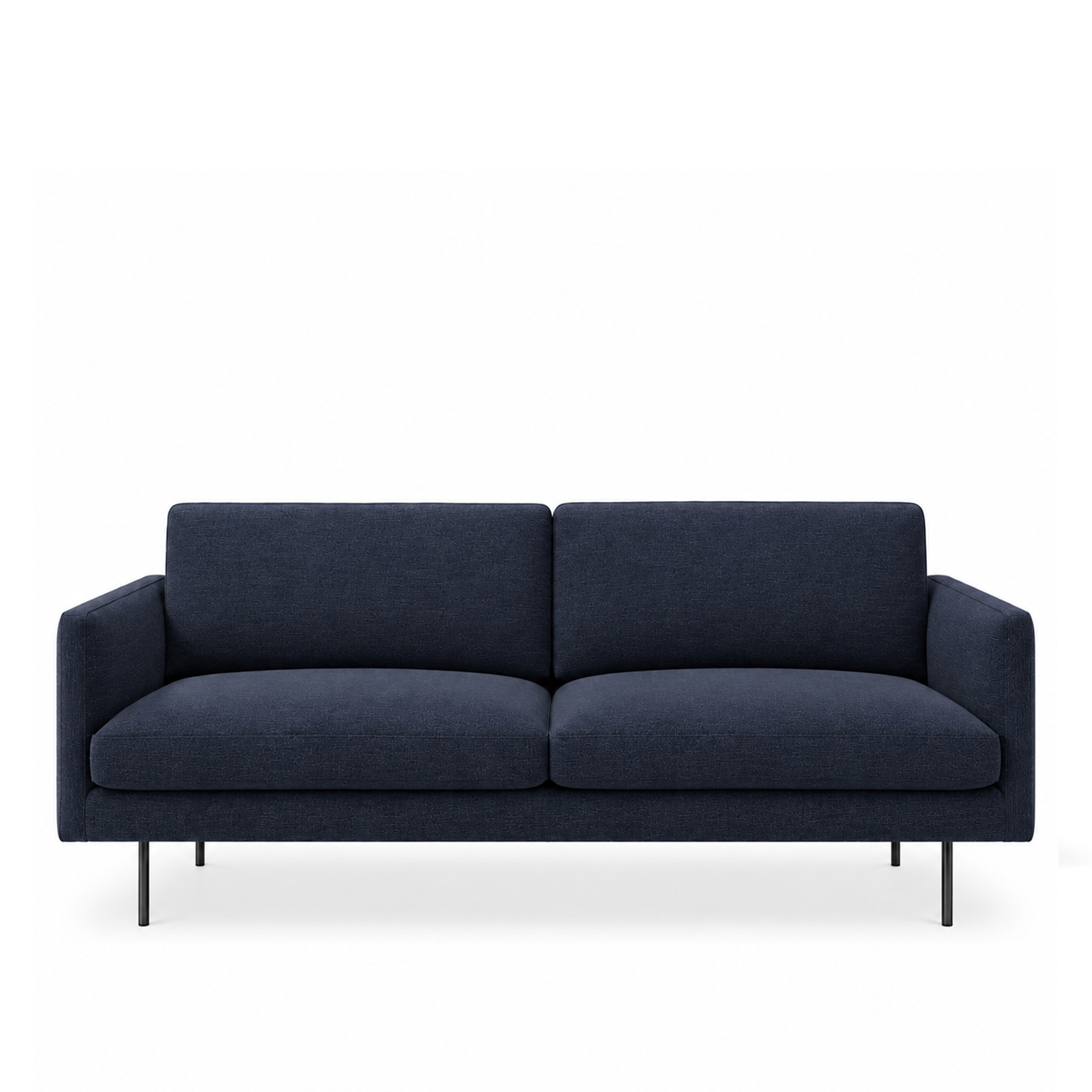 Adea - Basel 220 sofa, fabric upholstery, black powder leg, Verso 048 - Soffor - Johan Ridderstr&aring;le,Mats Broberg