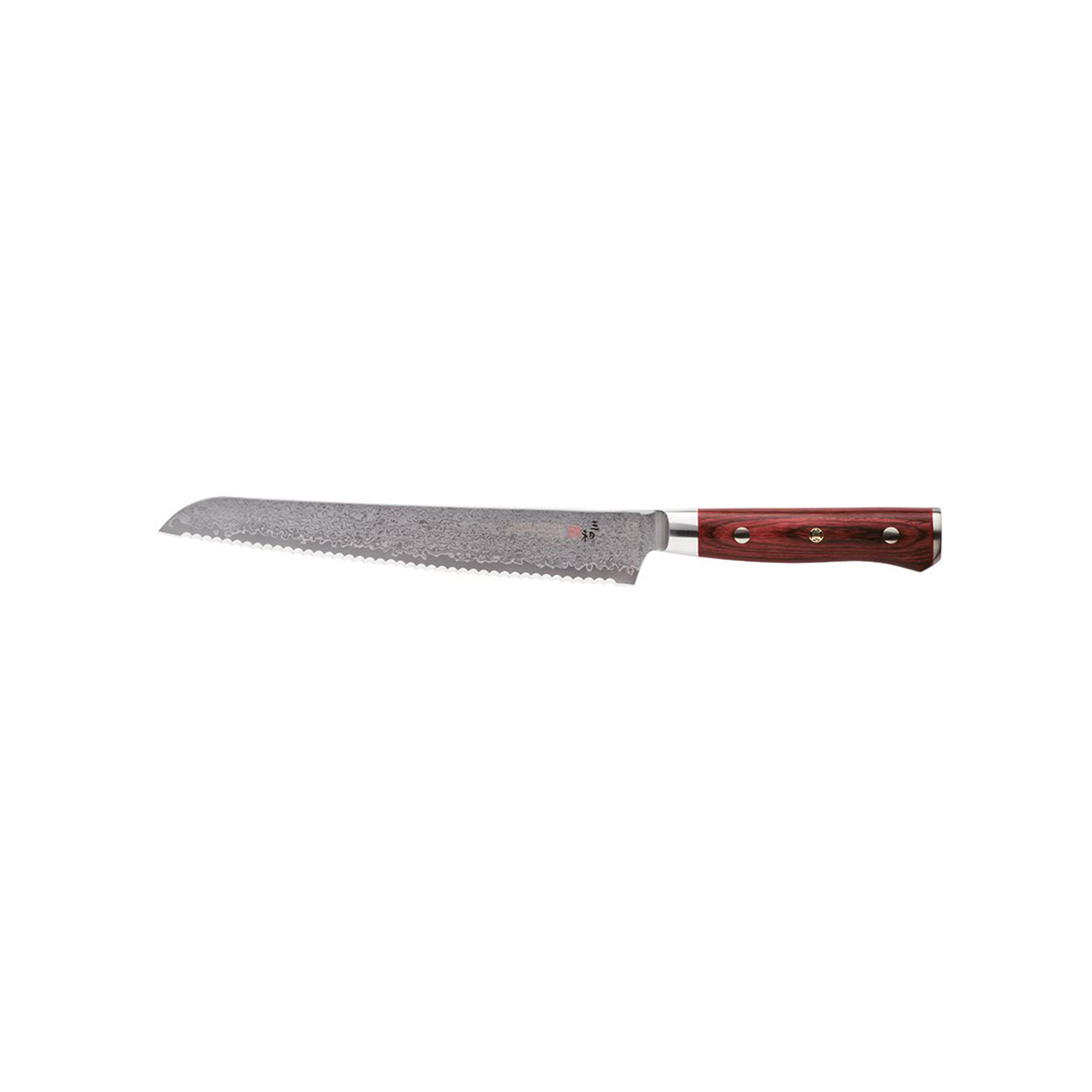Mcusta / Zanmai - Mcusta / Zanmai Flame Classic Pro Damascus Brödkniv, 23 cm - Brödknivar