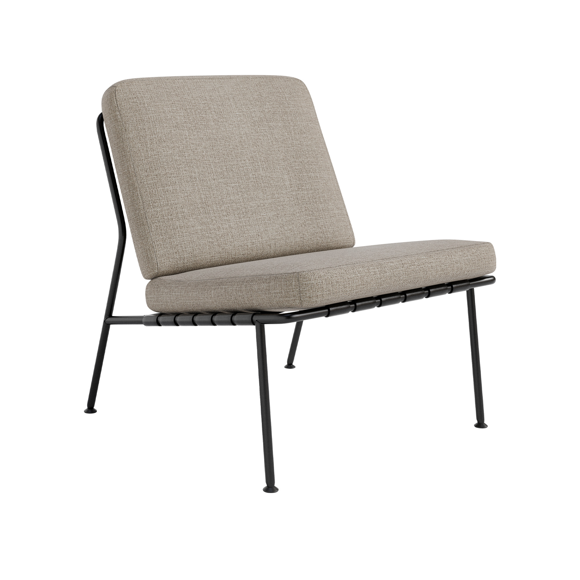 DUX - Domus Chair Steel, Prisgrupp 6 Tosca 02 - Fåtöljer - Alf Svensson - Svart - Läder/Metall/Skum
