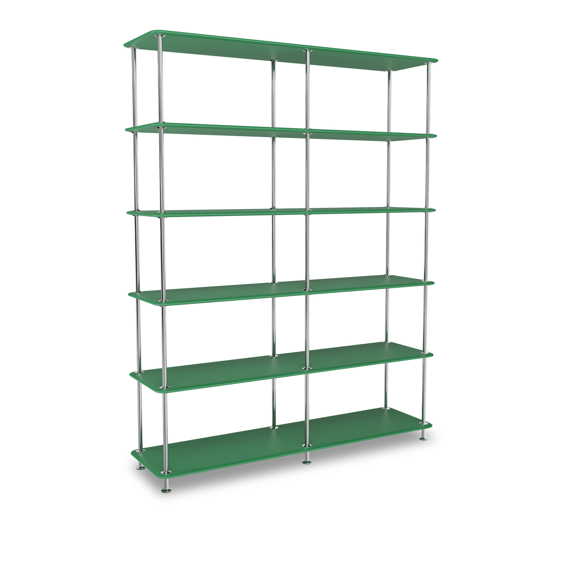 montana - montana free 550000 232-parsleystructure 44c-chrome - hyllor & hyllsystem - jakob wagner - grön - metall/trä