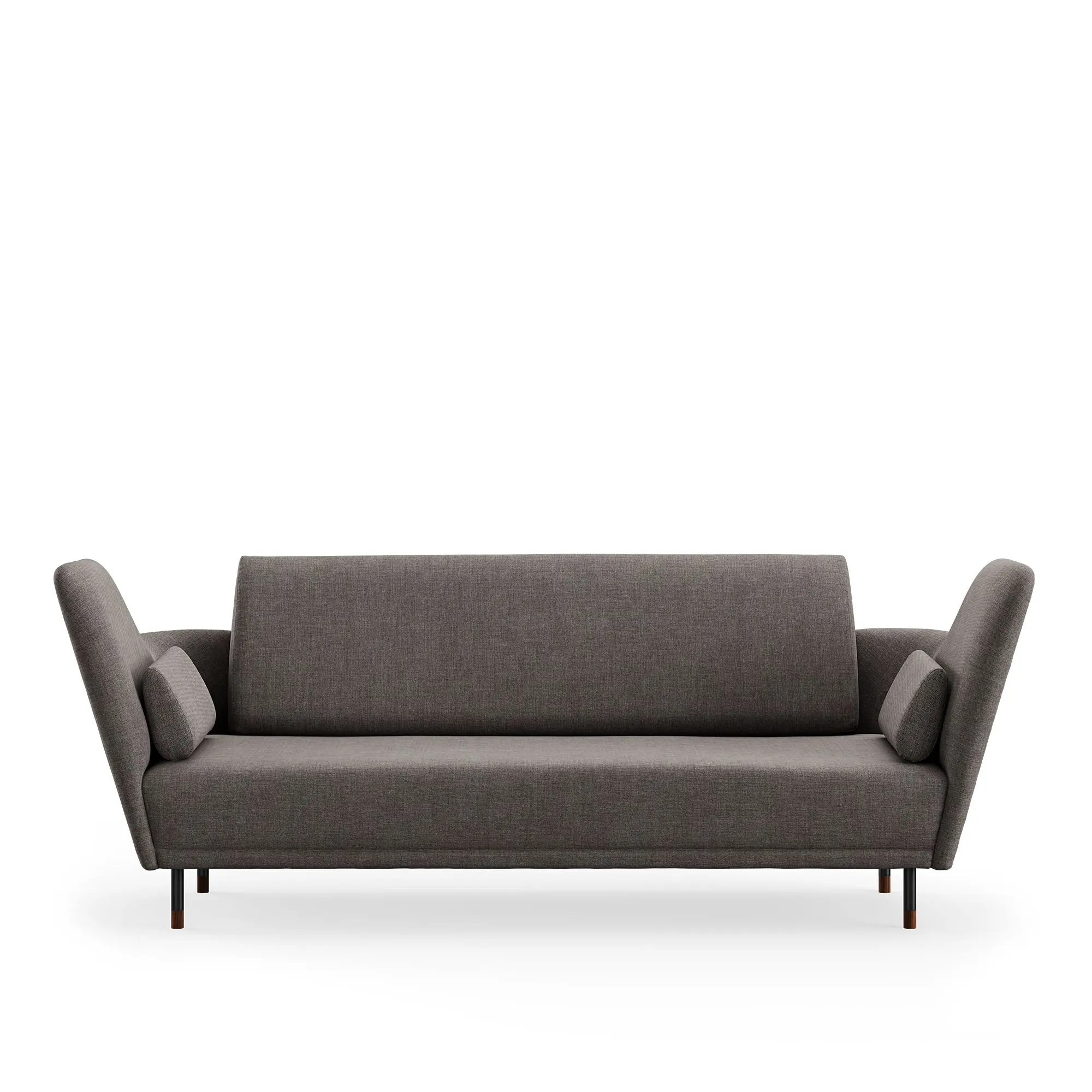 57 sofa Brownished Steel/Walnut