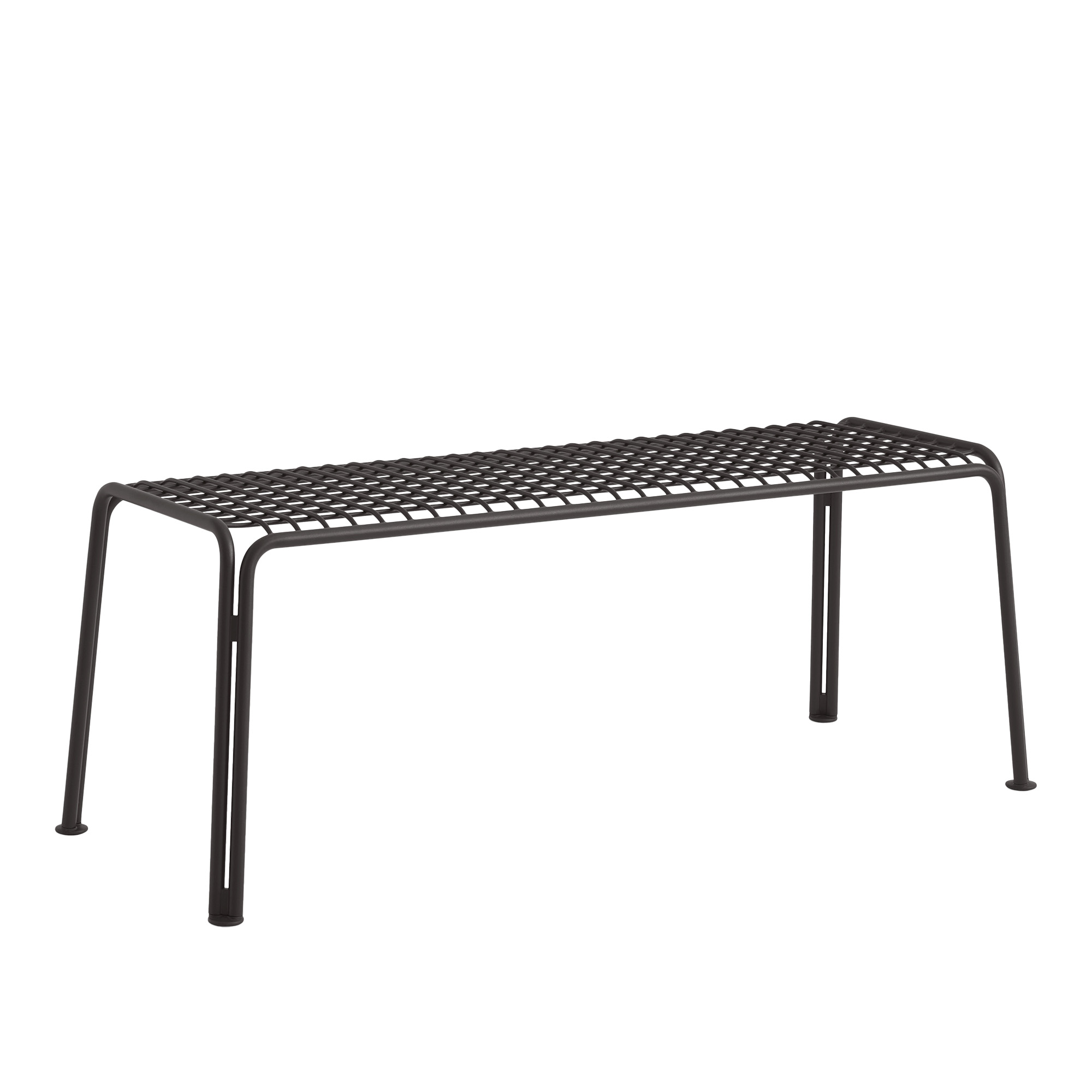 &tradition - thorvald outdoor bench sc112 warm black - trädgårdsbänkar - space copenhagen - metall