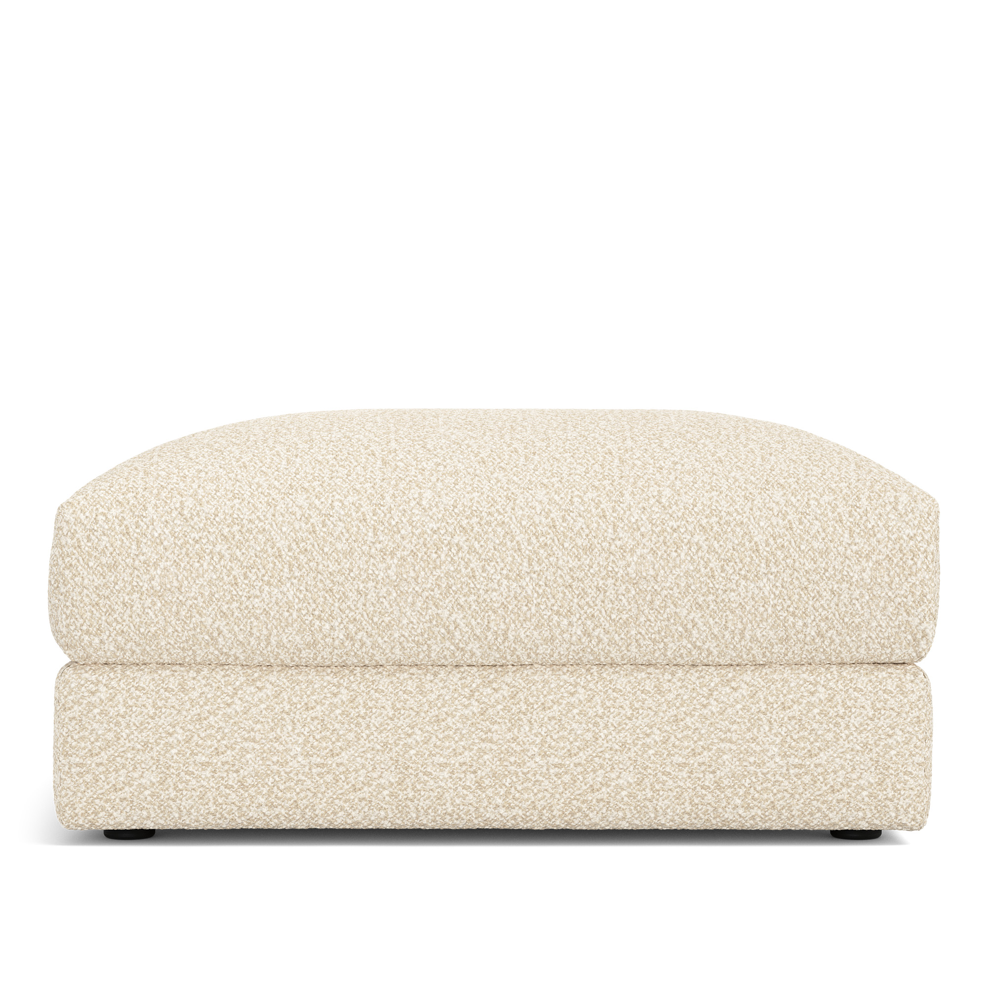 NOGA - Pavarotti Ottoman Vellus 04 Fixed Upholstery - Fotpallar - Dun/Metall/Tr&auml;/Skum