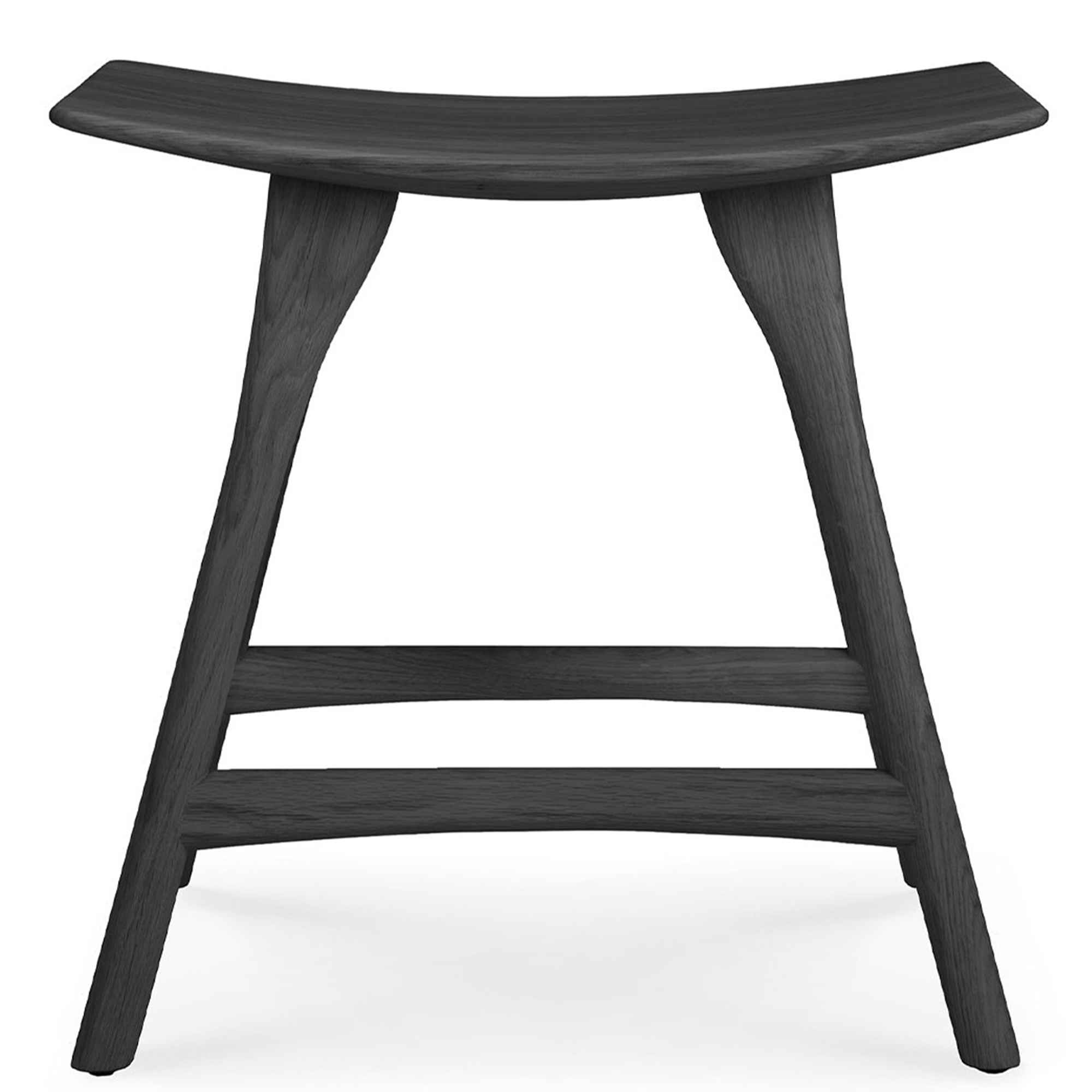 Ethnicraft - Oak Osso Stool - Black - Pallar - Alain Van Havre - Svart - Trä | Möbler - Stolar Och Pallar - Pallar | Möbelexperten