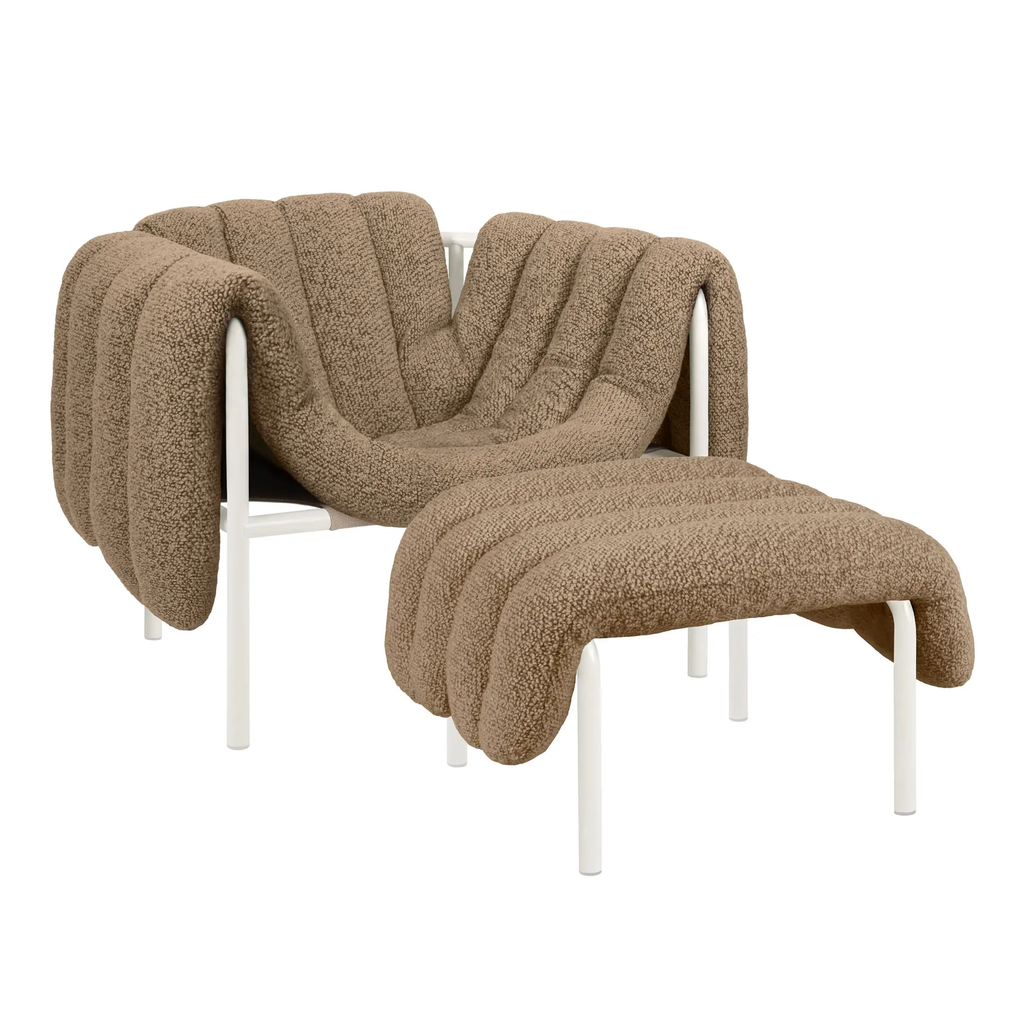 Puffy Lounge Chair + Ottoman
