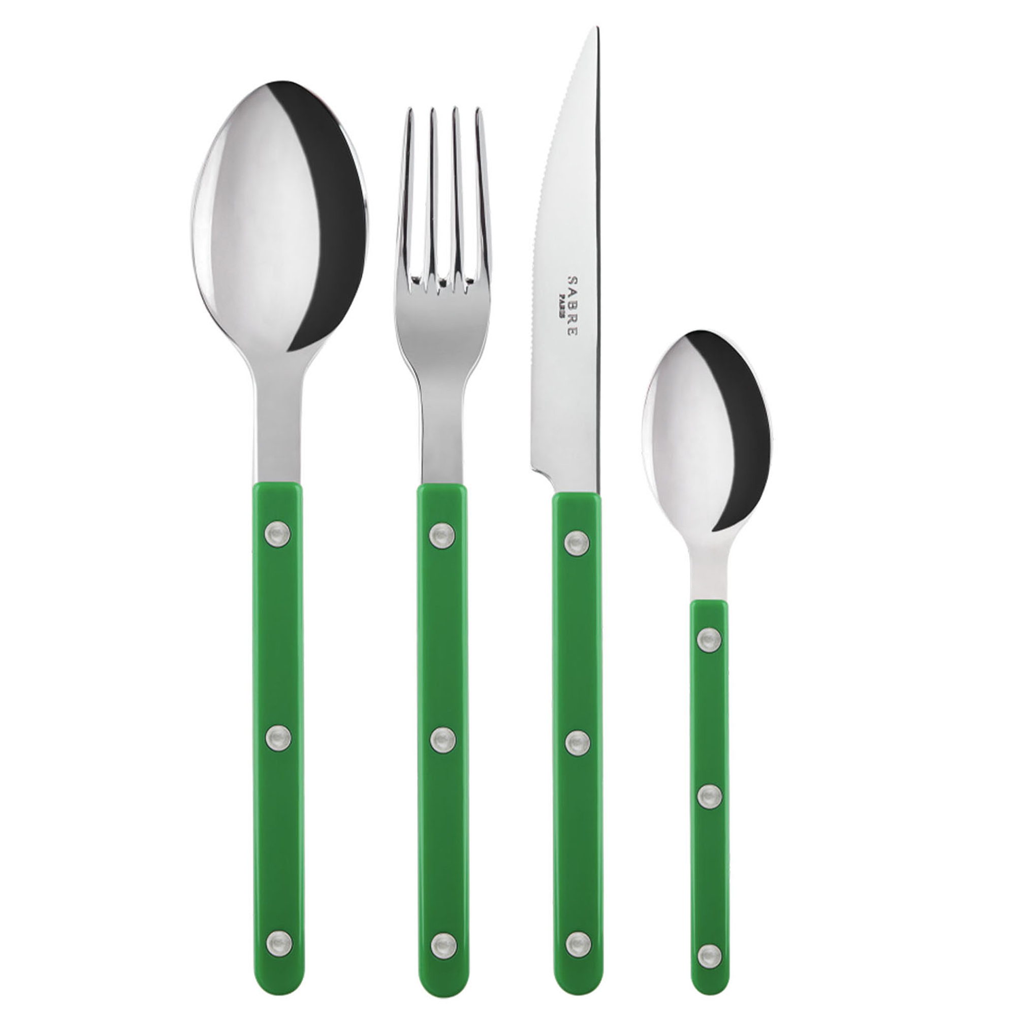 Sabre Paris - Bistrot solid bestickset 24 delar garden green - Bestickset | Servering - Bestick - Bestickset | Möbelexperten
