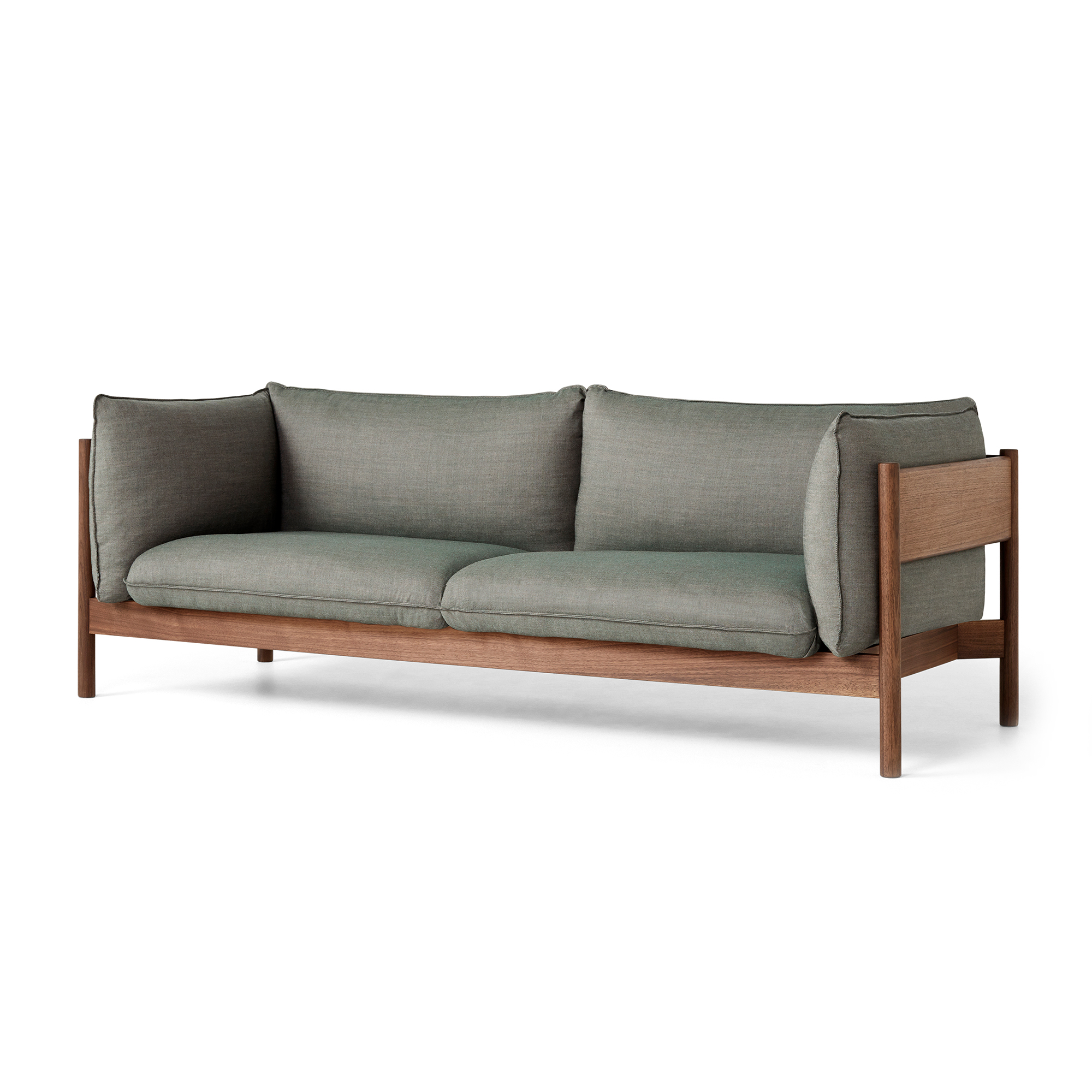HAY - Arbour Eco 3 Seater Atlas 931 / Oiled Waxed Walnut - Soffor - designer_andreas_engesvik,Daniel Rybakken