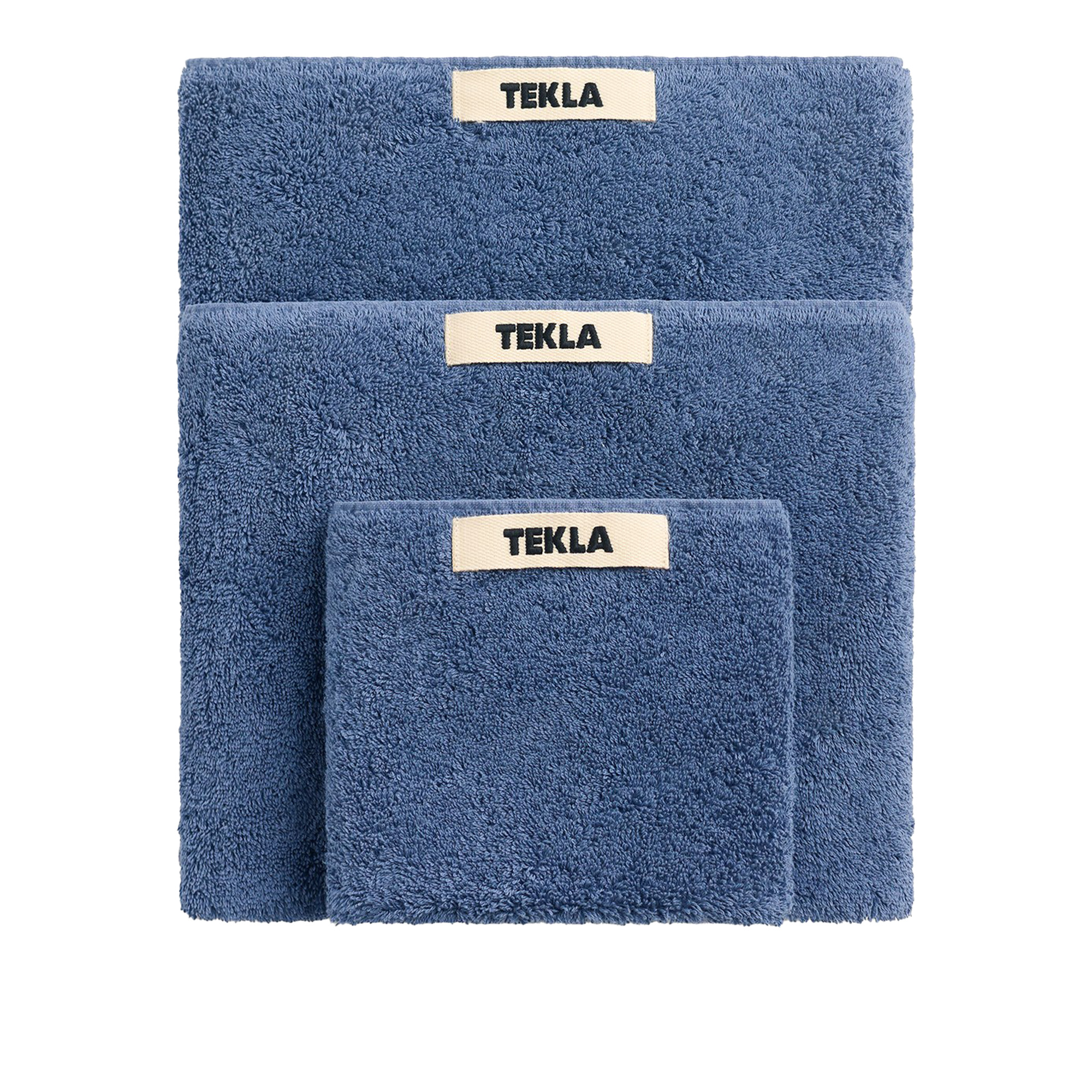 Tekla - Terry handduk storm blue 50 x 90 cm - Handdukar och badlakan - Blå | Textilier - Badrumstextilier - Handdukar Och Badlakan | Möbelexperten