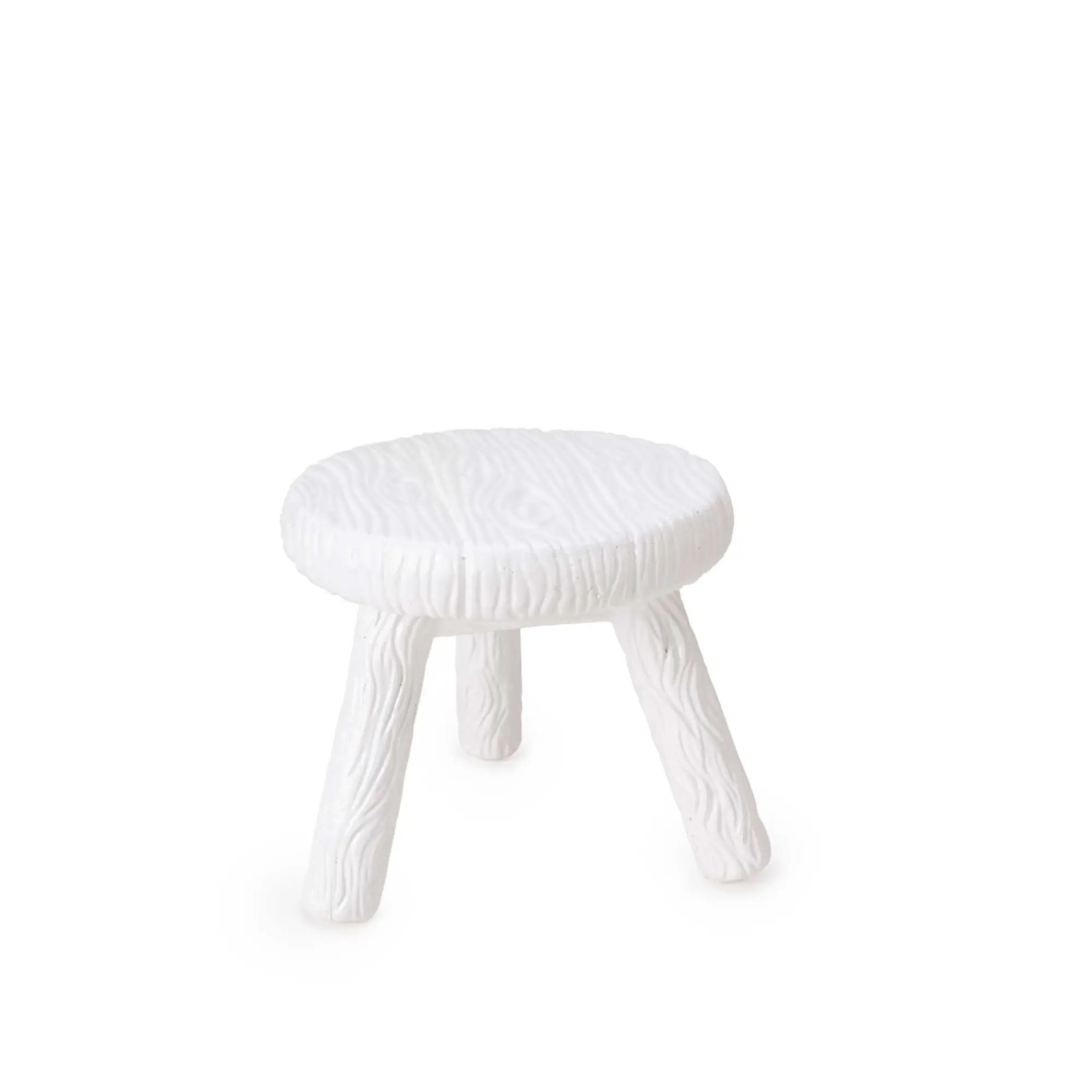 Milk Fibreglass Stool