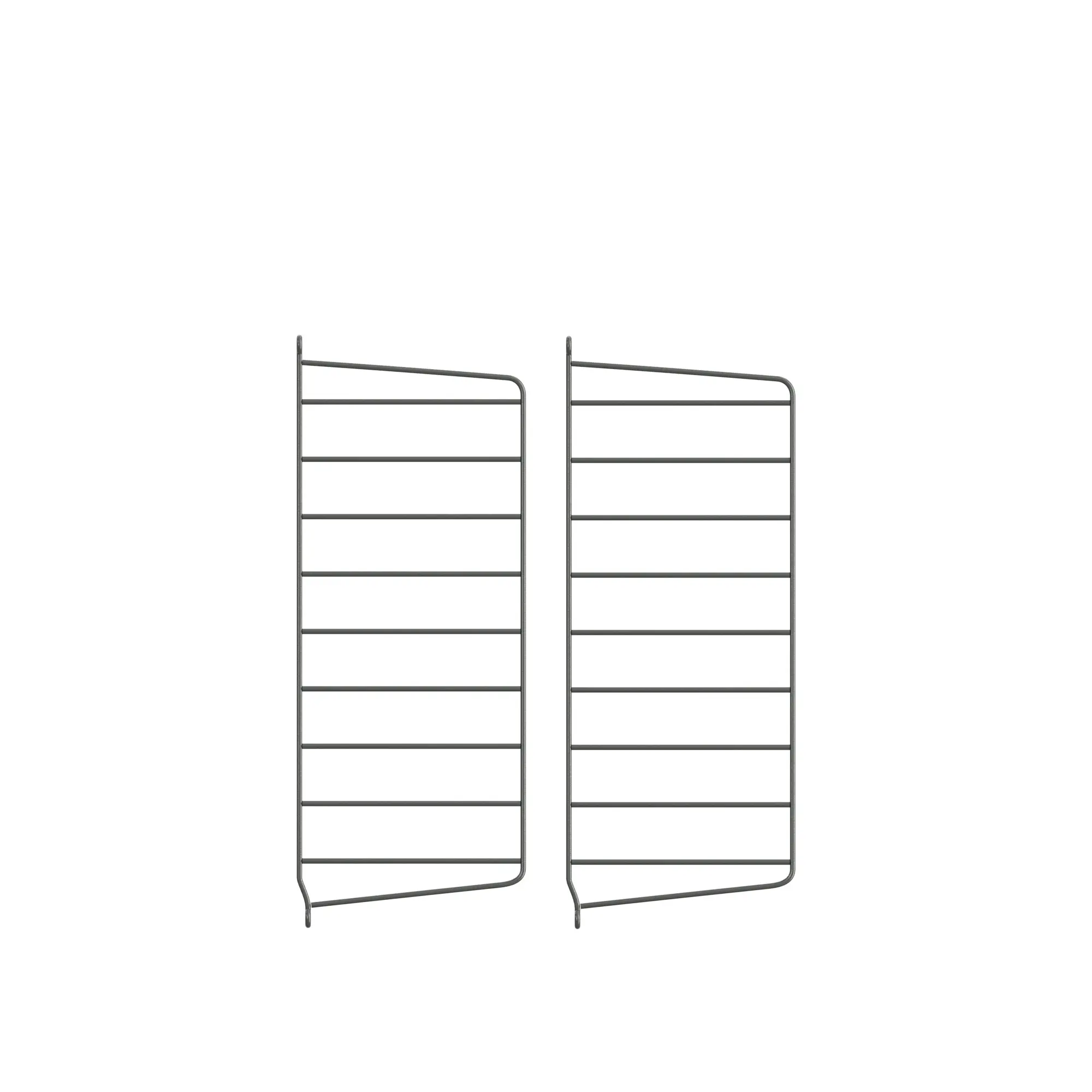 Väggavel 50 x 20 cm 2-pack mörkgrå