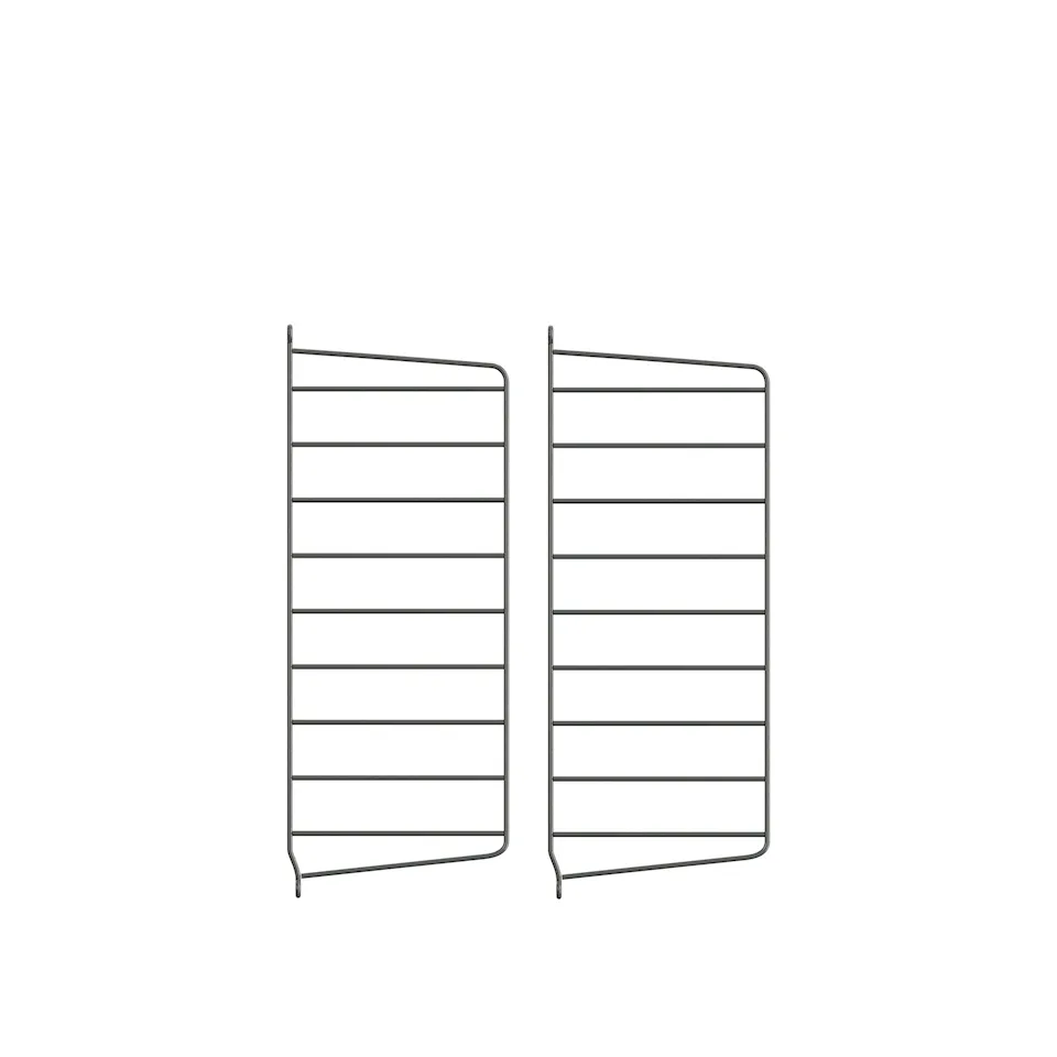 Väggavel 50x20cm 2-pack mörkgrå