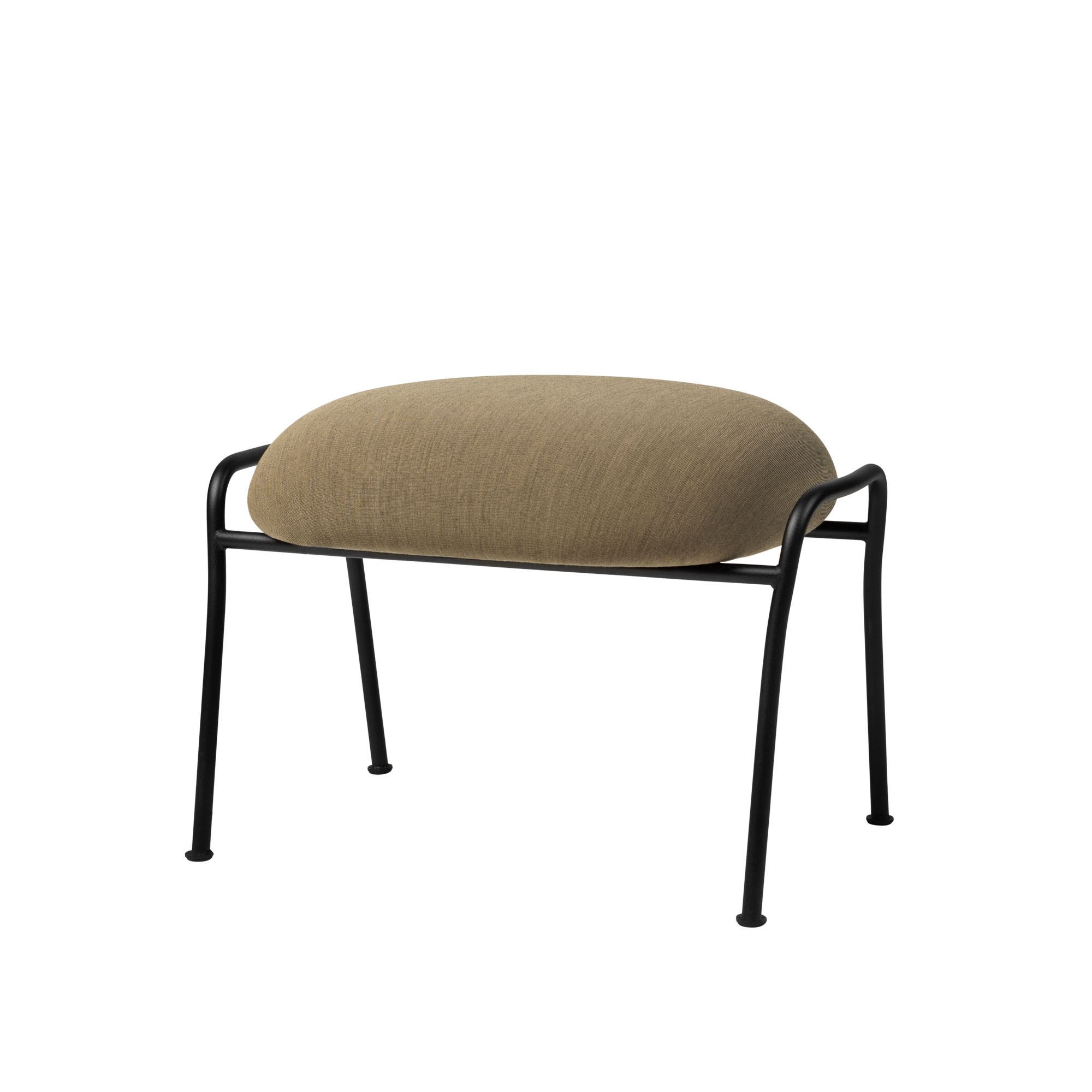 HEM - Hai Ottoman - Licorice - Fotpallar - Luca Nichetto - Brun - Metall/Syntetiskt/Skum/Plast/Ull