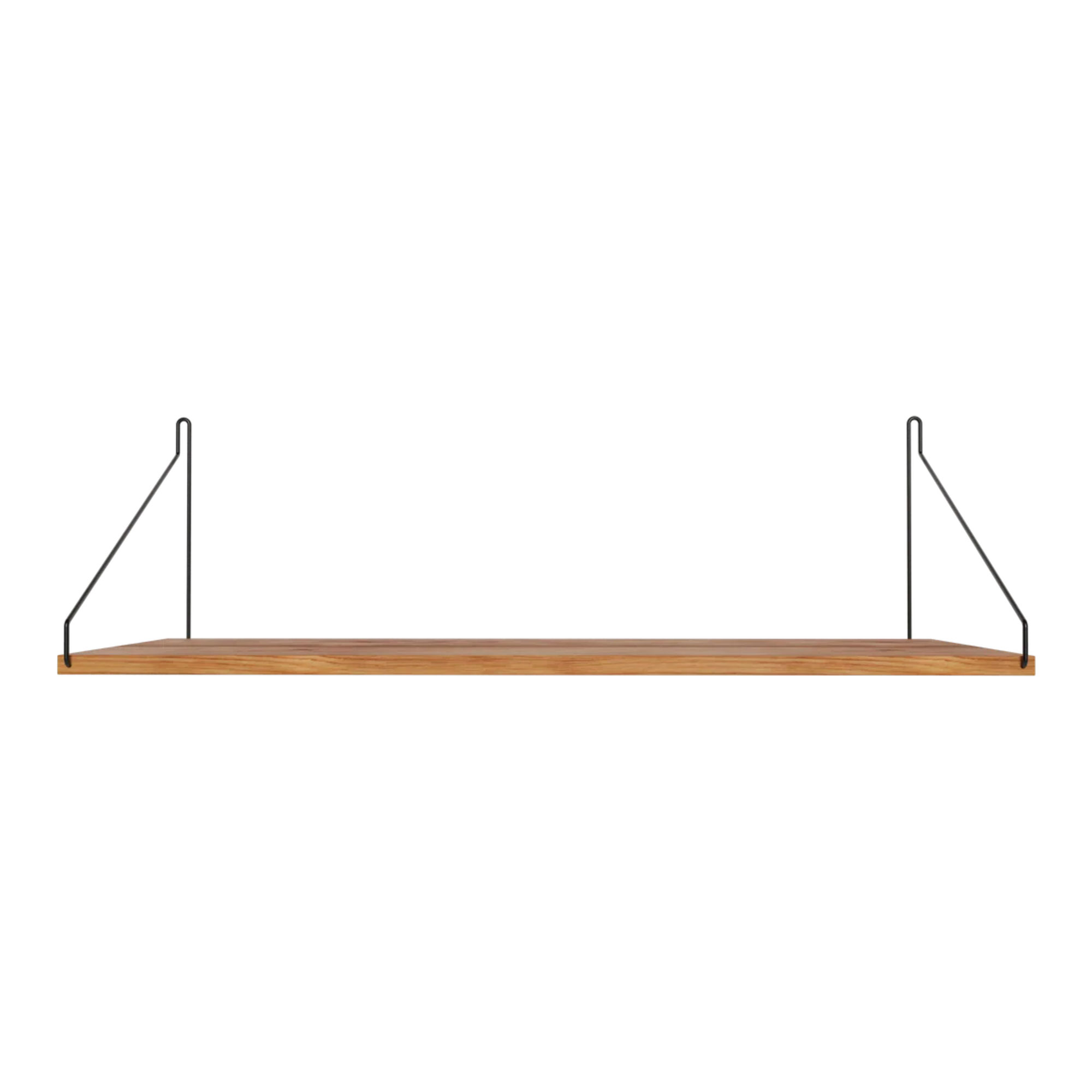 Frama - Single Shelf vägghylla Natural Oak / Black D27 W80 - Kim Richardt - Beige - Trä |  | Möbelexperten