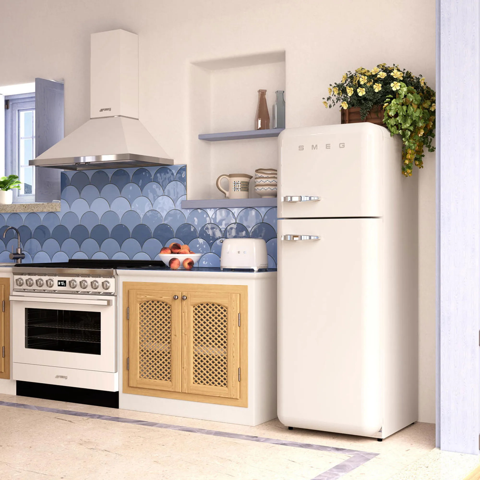 Smeg 2 Slice Toasters Red