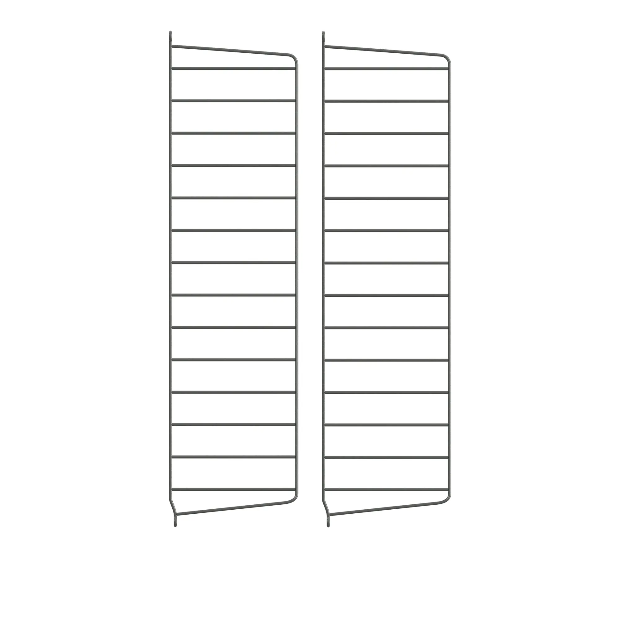 Väggavel 75 x 20 cm 2-pack mörkgrå