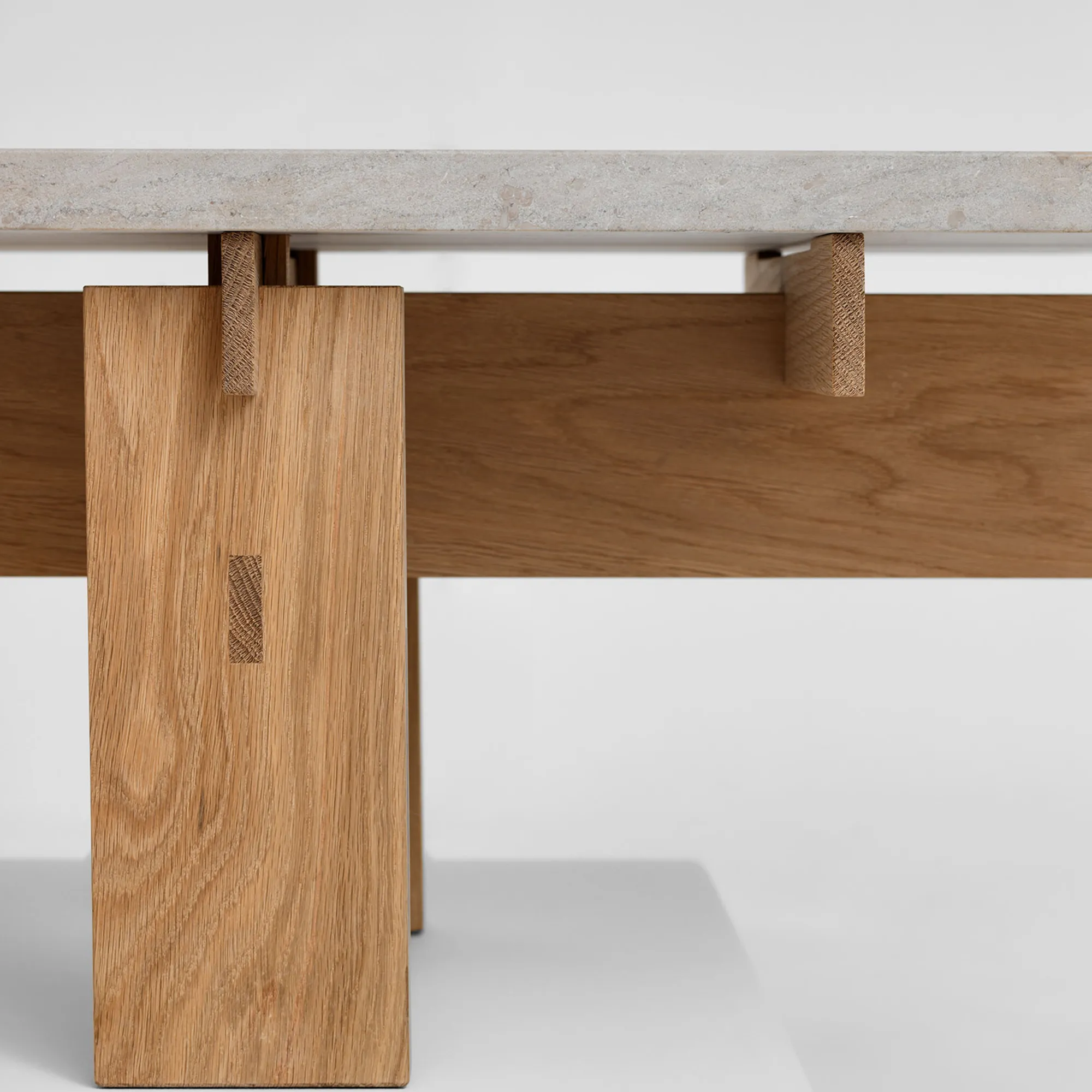 Soffbord V.Lf.02 160 cm - Ek/Kalksten