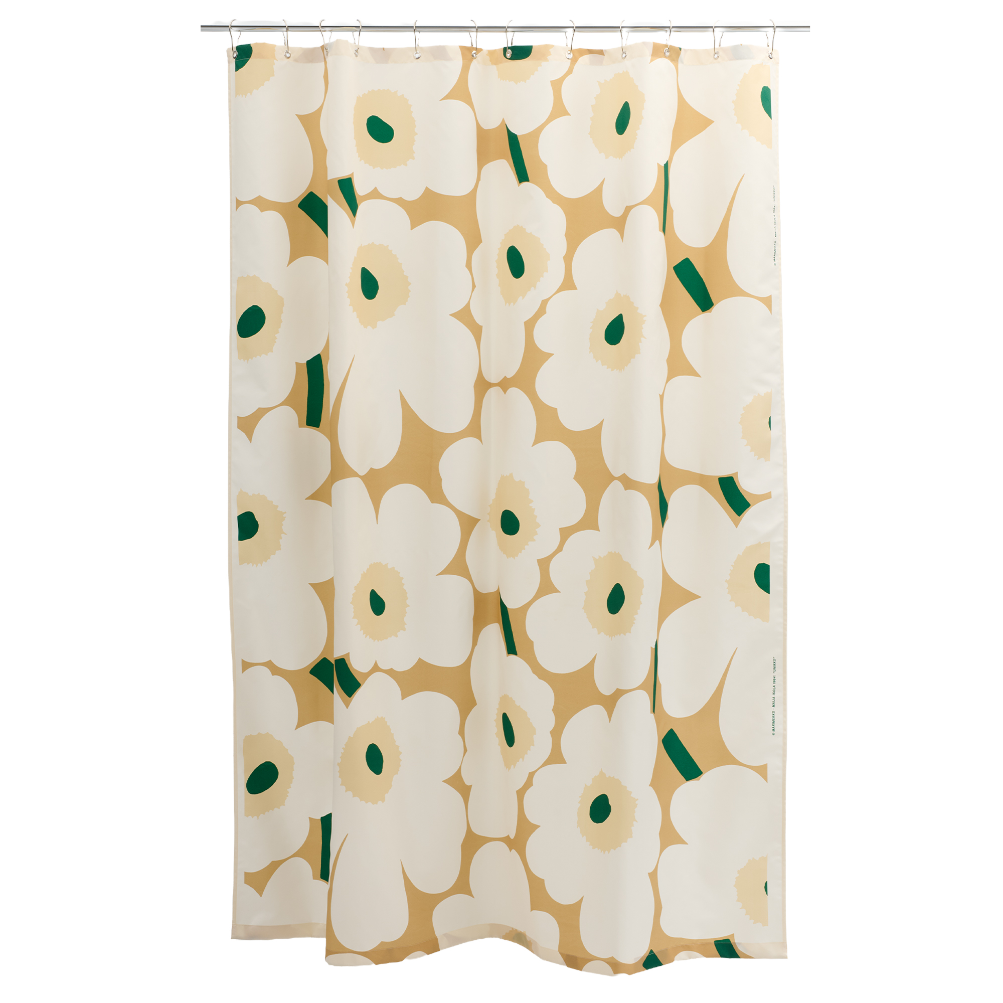 Marimekko - Unikko Shower Curtain 180X200 - Handdukshängare | Inredning - Badrumsinredning - Handdukshängare | Möbelexperten