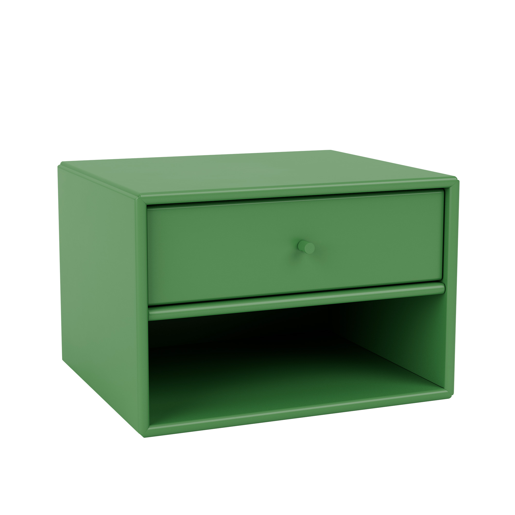 montana - dash nightstand 152-parsley 04 suspension rails - sängbord - peter j. lassen - grön - trä