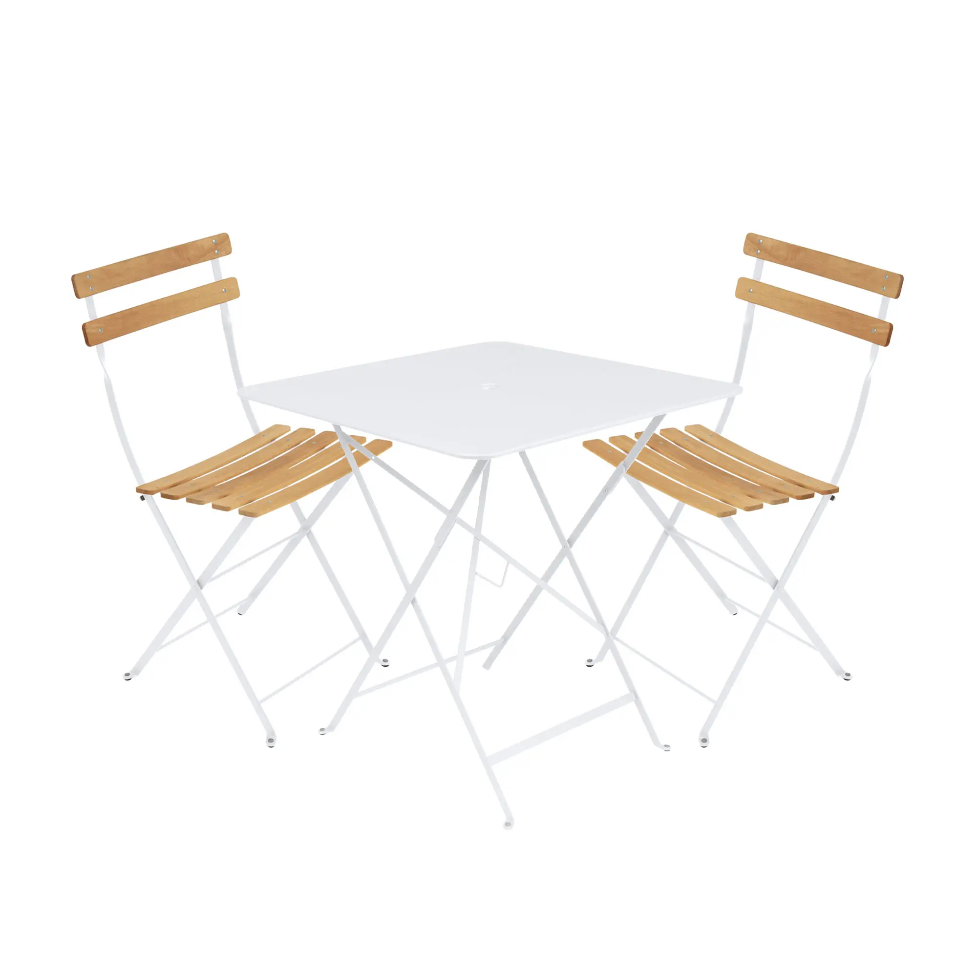 Bistro spisegruppe bord 71cm & 2 tre stoler