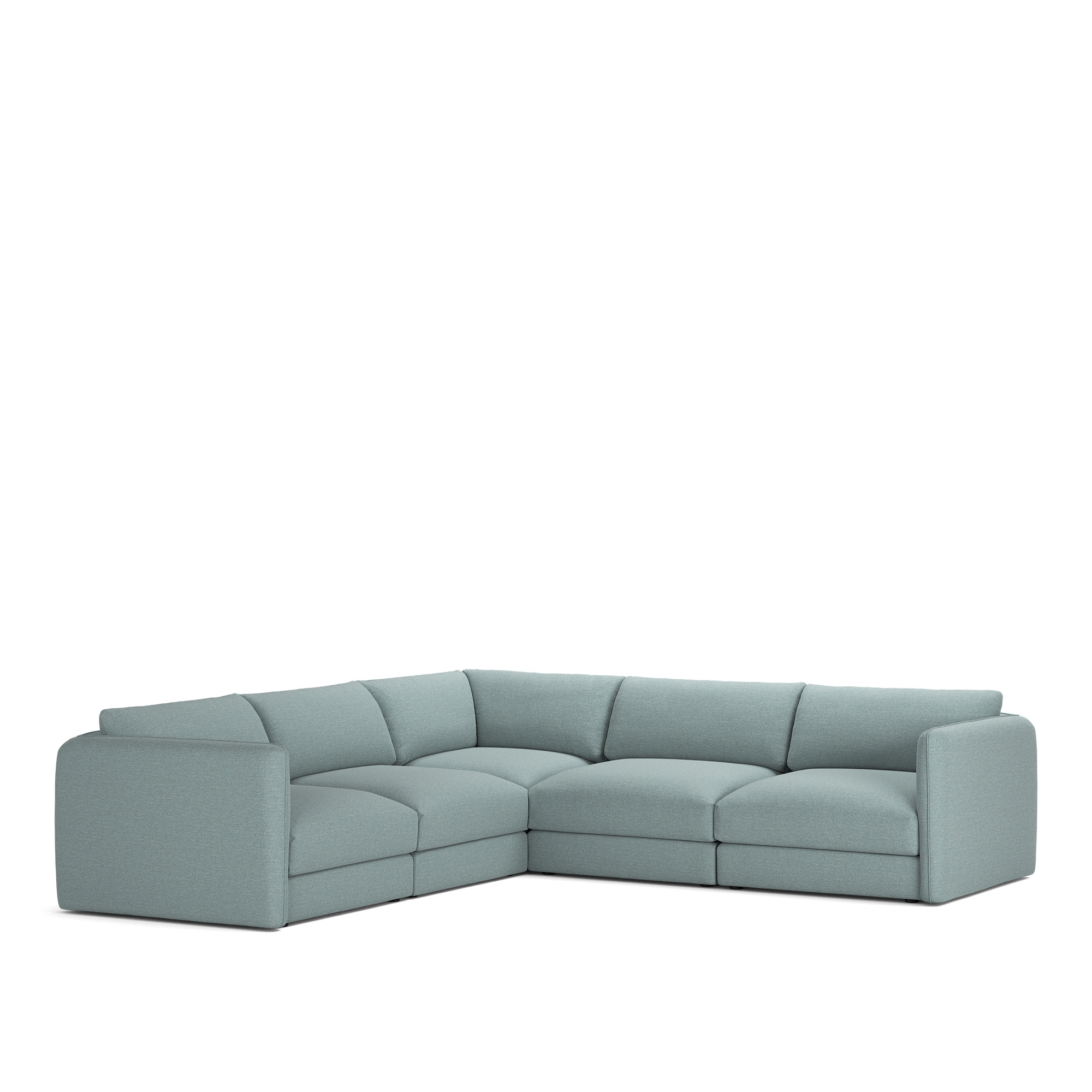 NOGA - Pavarotti 5-Seater Corner, Removable Cover, Cushion Variant 03, Lario 12 - Soffor - Bl&aring;