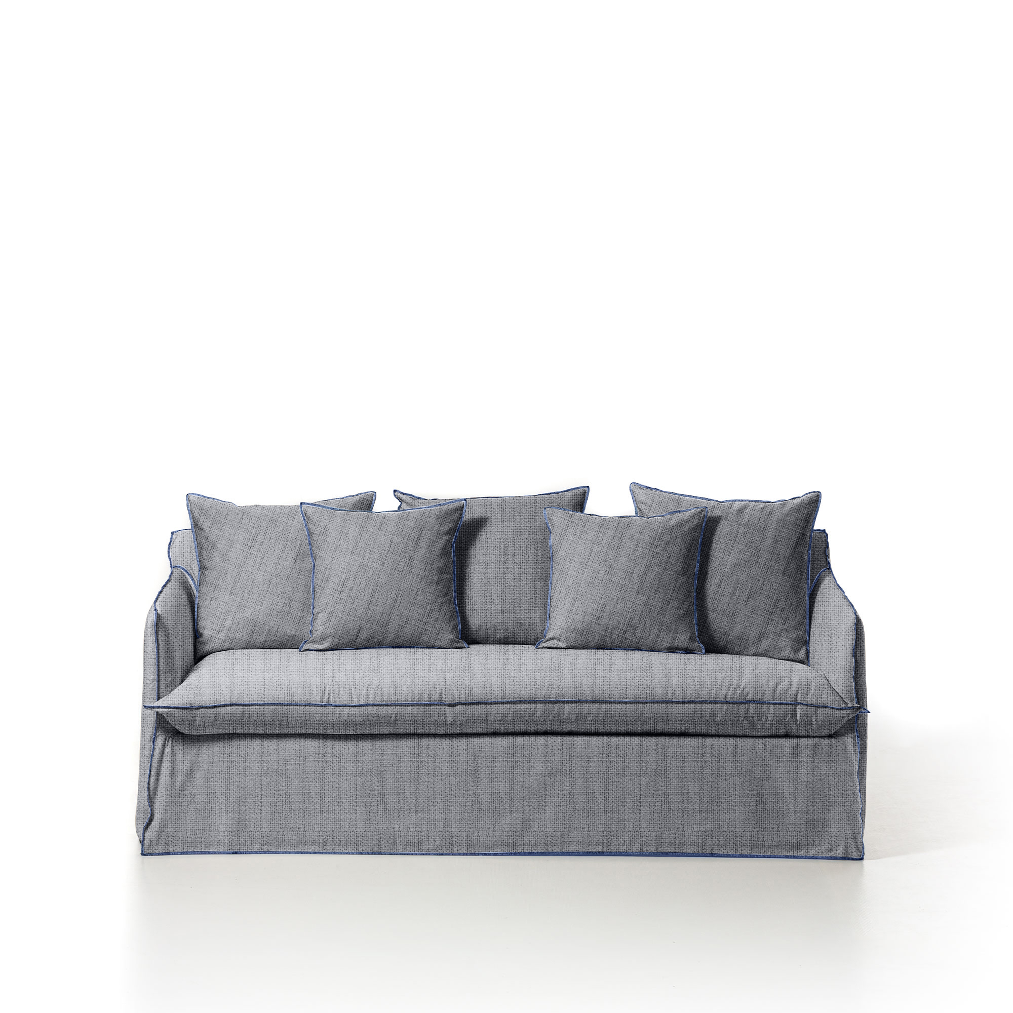 gervasoni - ghost 15 - trama anice - seam 6475 - bäddsoffor - paola navone - grå