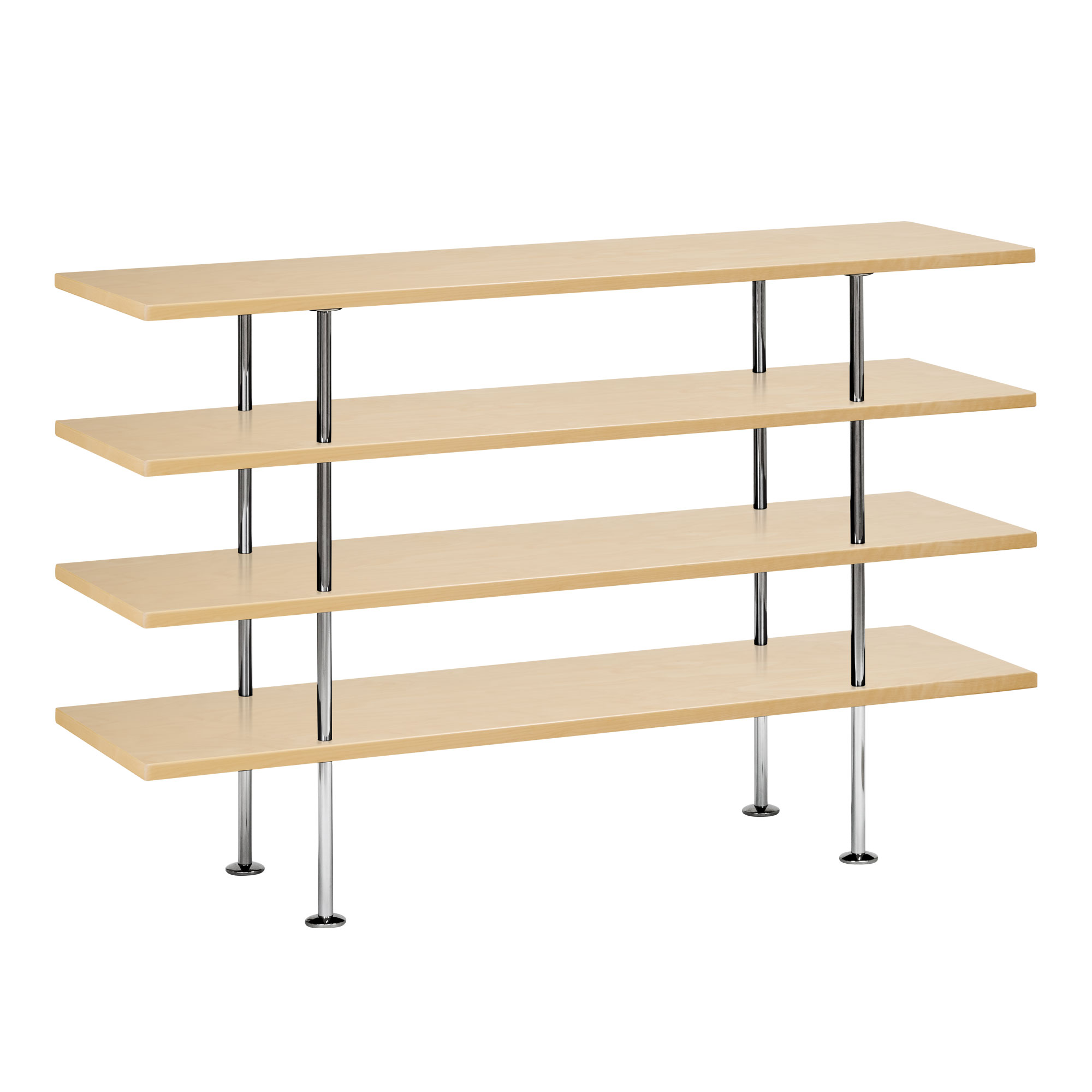 bruno mathsson - mi 1155 etagebord med fasta fötter - björk - avlastningsbord - bruno mathsson - träfärgad - metall/trä