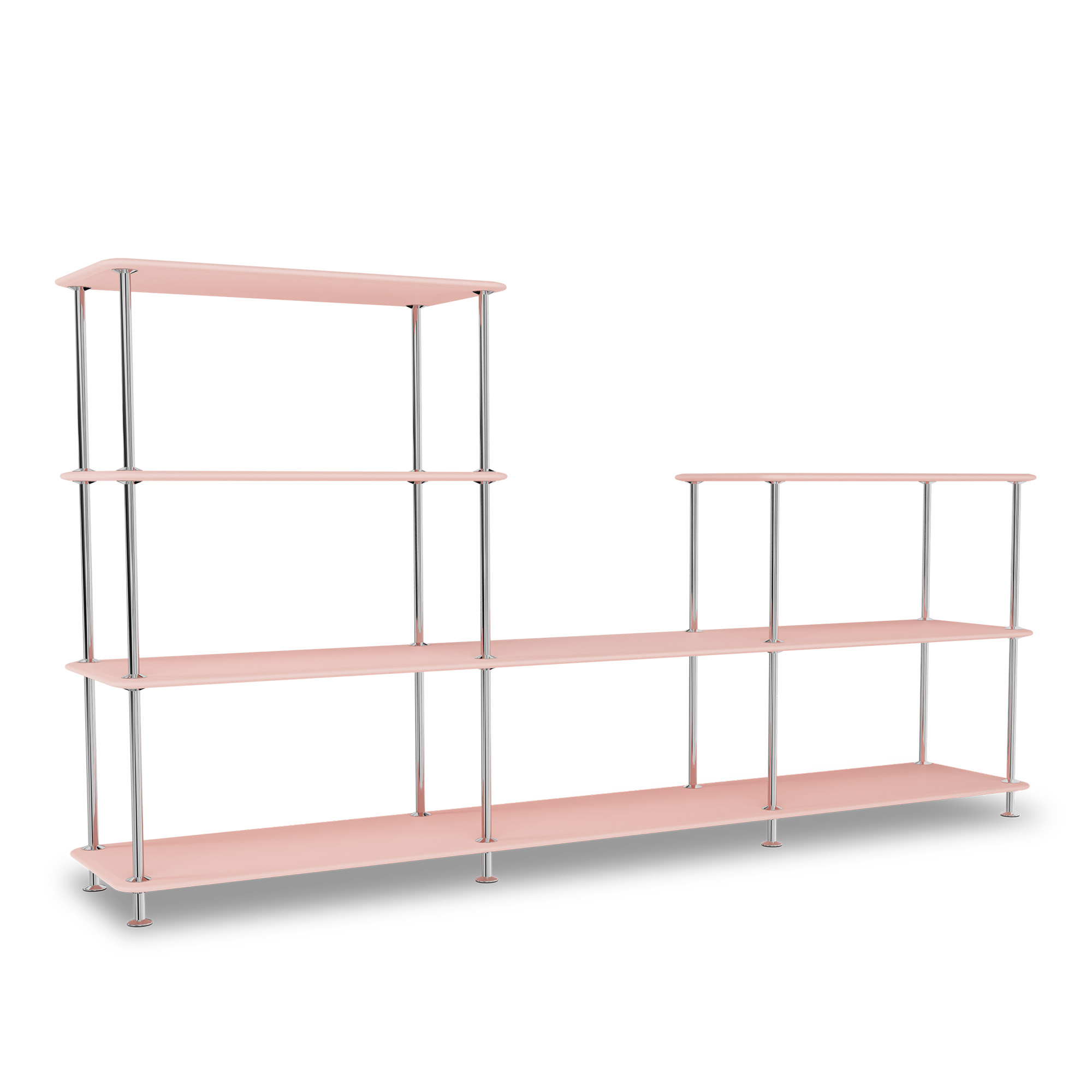 montana - montana free 312000 167-ruby 44c-chrome - hyllor & hyllsystem - jakob wagner - röd - metall/trä