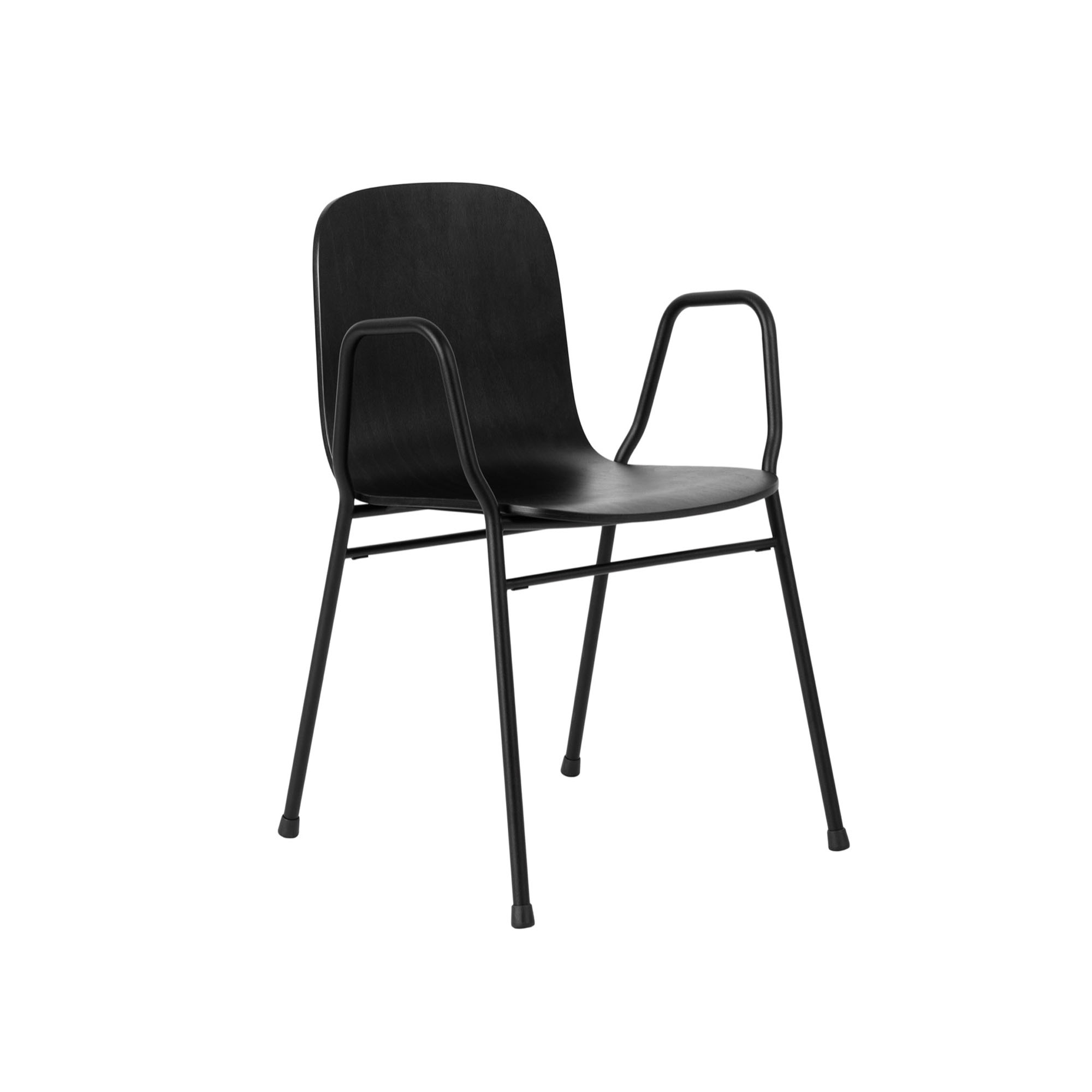 HEM - Touchwood Armchair - Black/Black - Matstolar - Lars Beller Fjetland - Svart - Metall/Trä