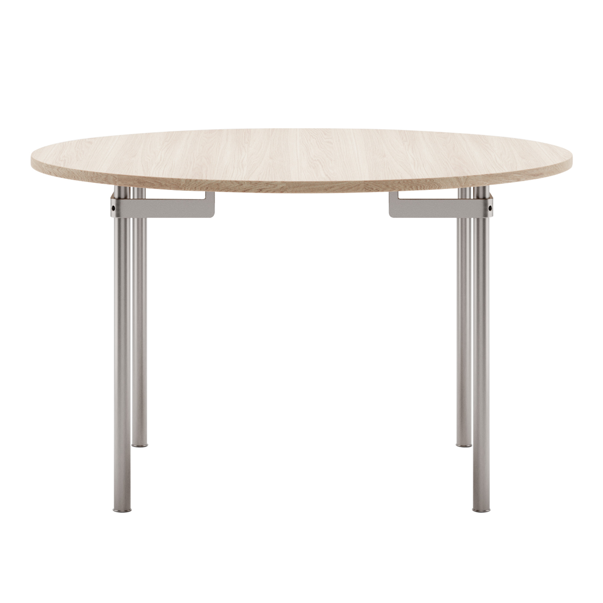 Carl Hansen - CH388, Tvålad Ek, Ej förlängningsbart - Matbord - Hans J. Wegner - Träfärgad - Metall/Trä