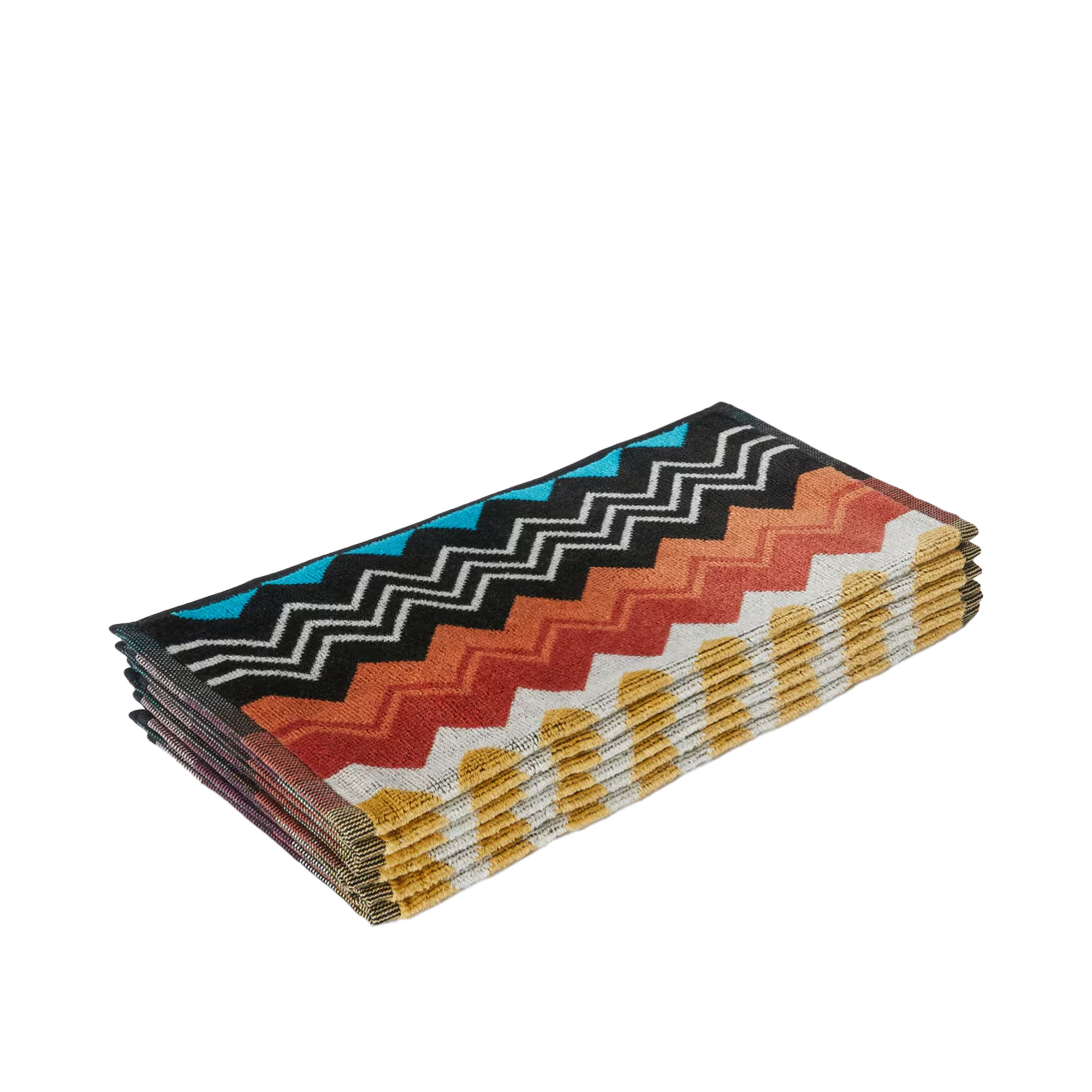 Missoni Home - Giacomo Face Towel 6-pack 30 x 30 cm, 100 Multicoloured - Handdukar och badlakan - Flerfärgad