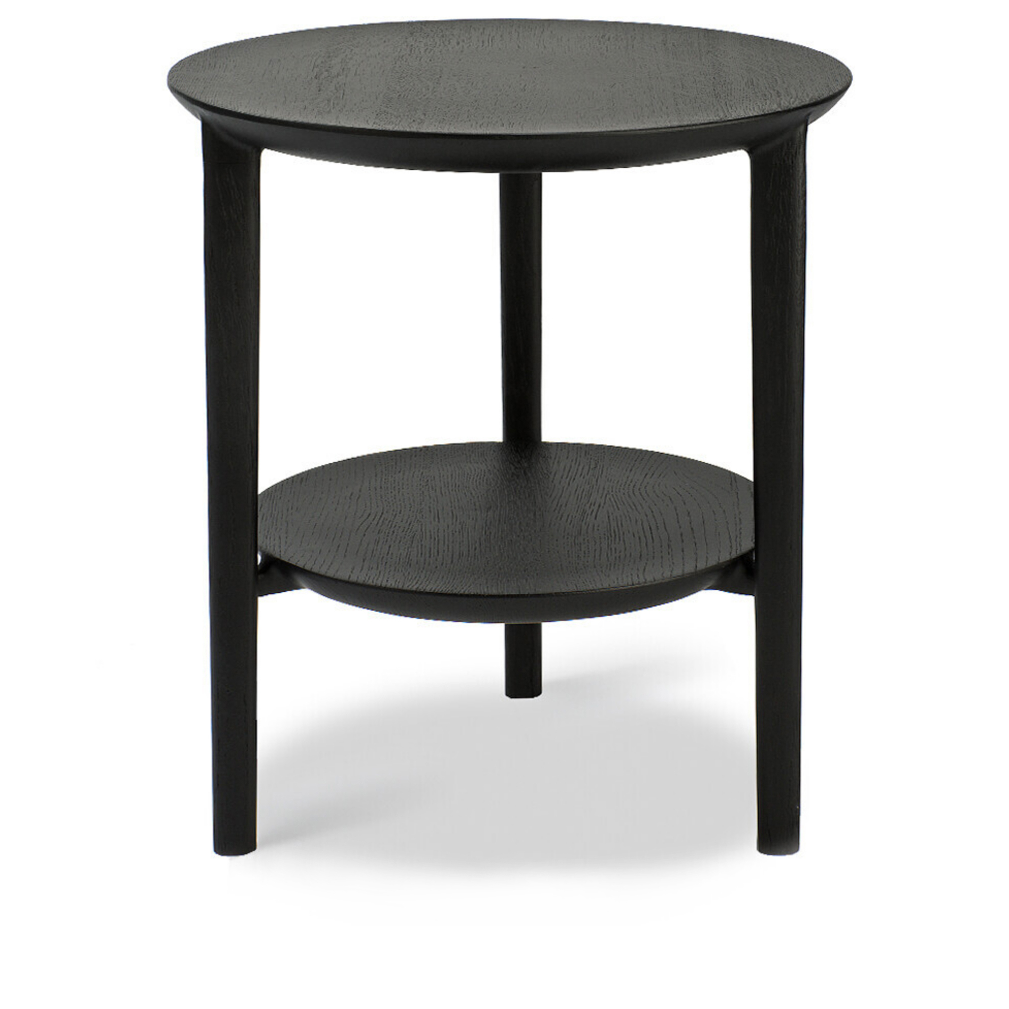 Ethnicraft - Bok Side Table Black - Sidobord - Alain Van Havre - Svart - Tr&auml;