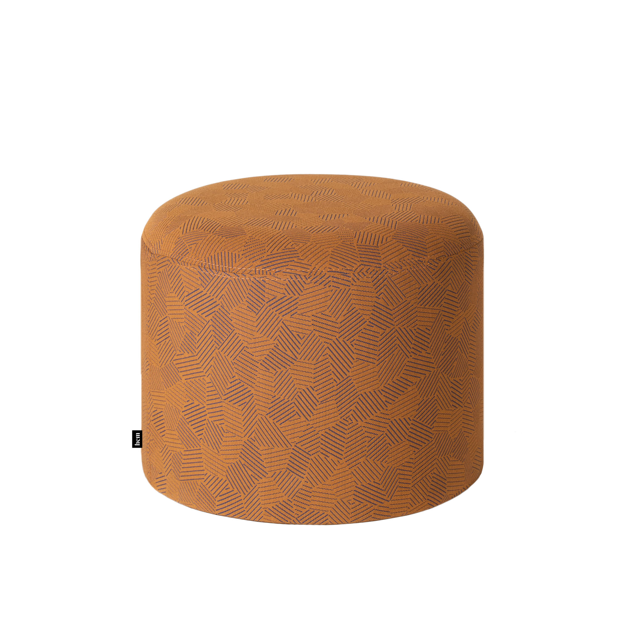 HEM - Bon Pouf Round - Ginger - Sittpuffar - Sabine Marcelis - Orange - Trä/Syntetiskt/Skum/Ull
