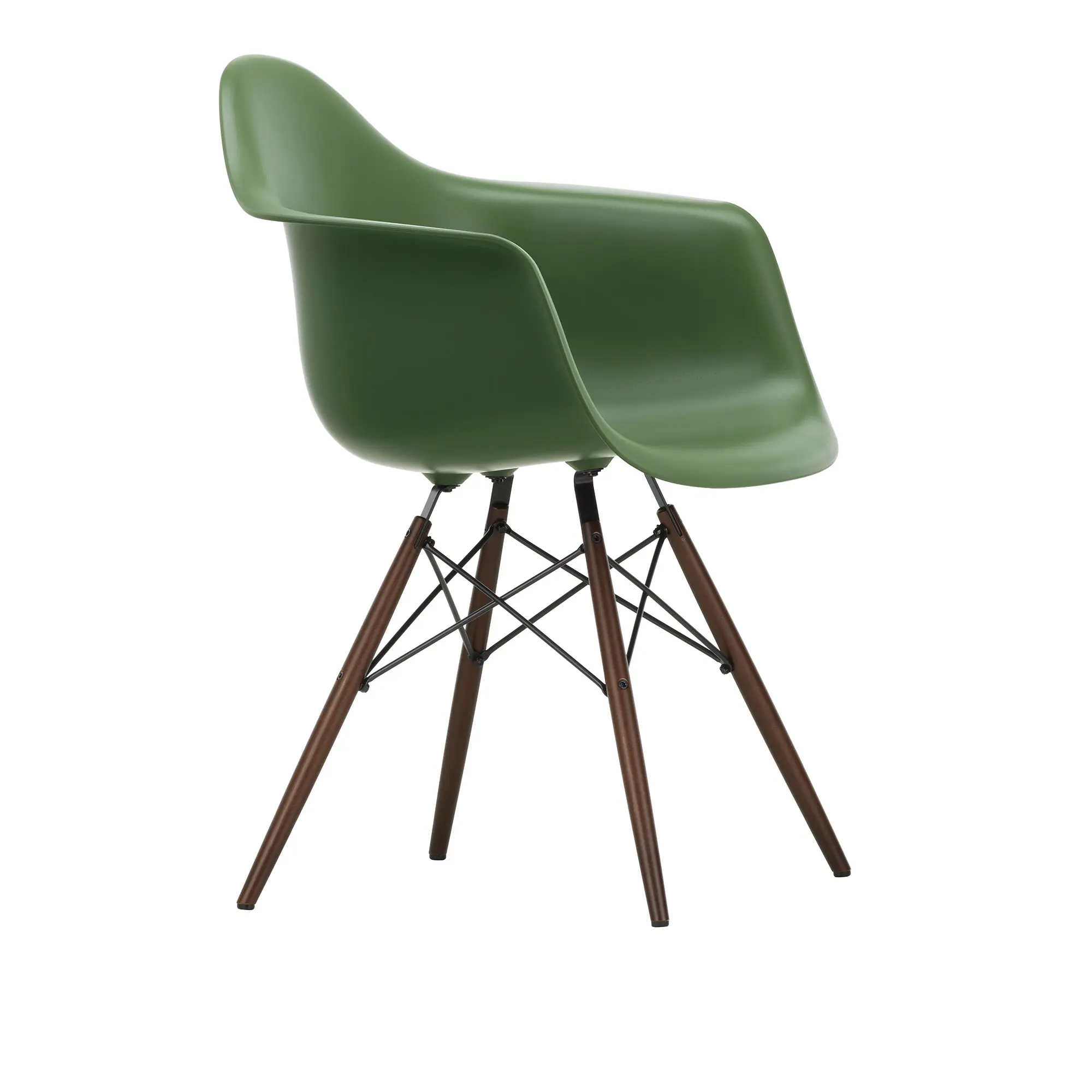 Eames RE Plastic Armchair DAW matstol Dark Maple