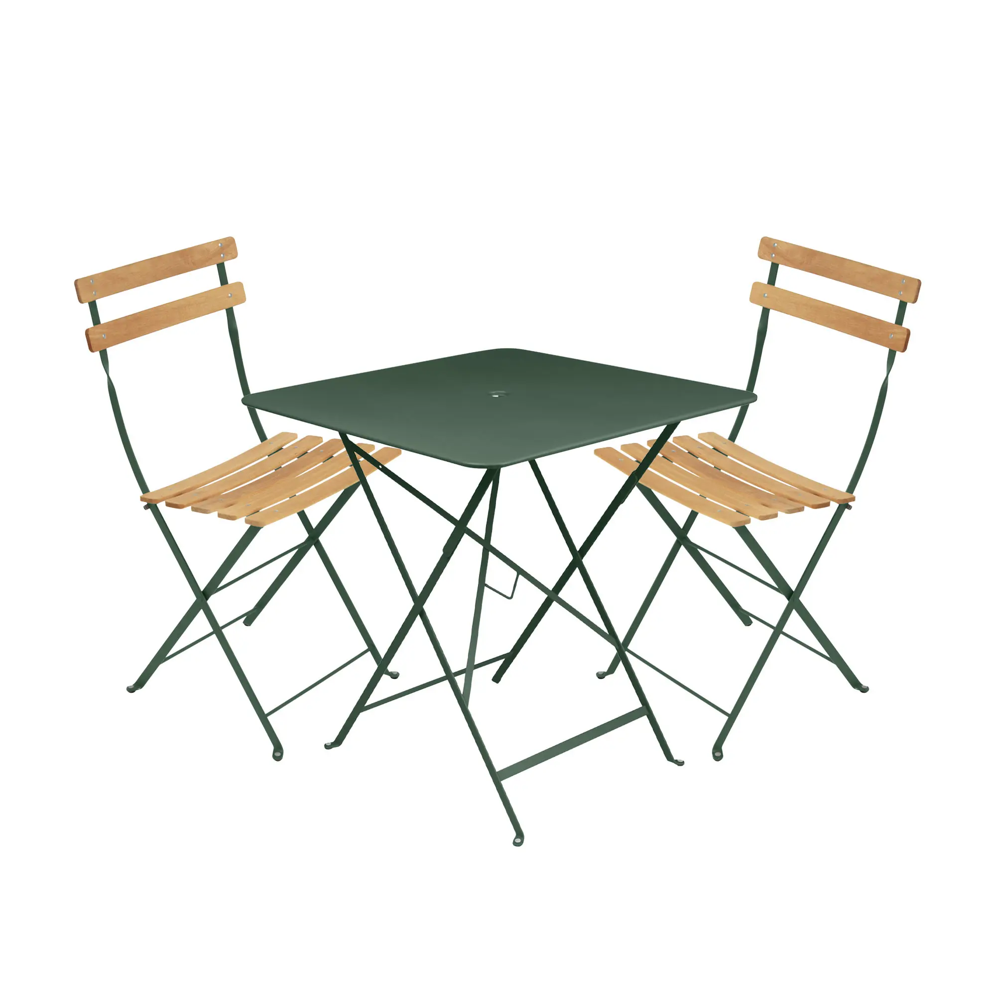 Bistro spisegruppe bord 71cm & 2 tre stoler
