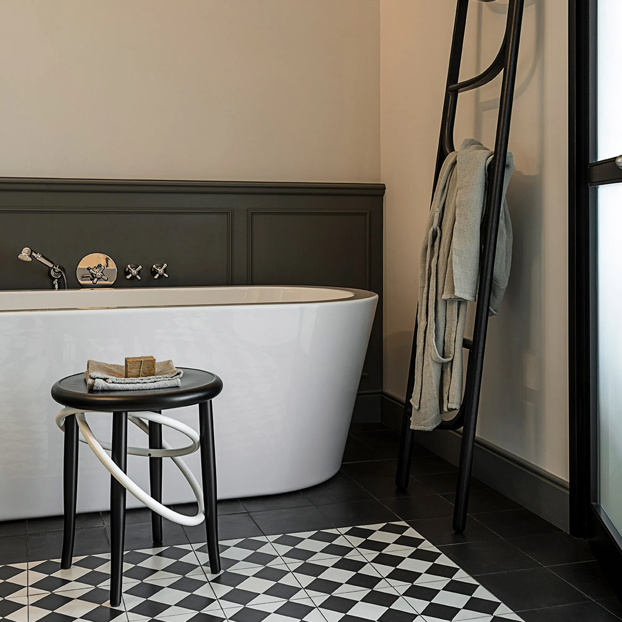 Cirque Two Tone Stool Low