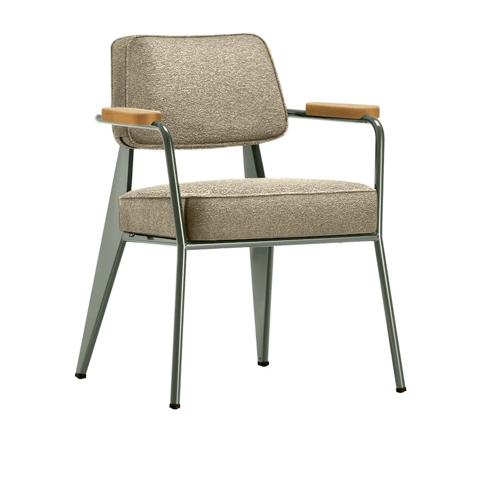 Fauteuil Direction karmstol Prouvé Gris Vermeer