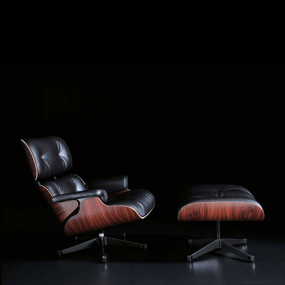 Lounge fotpall Black