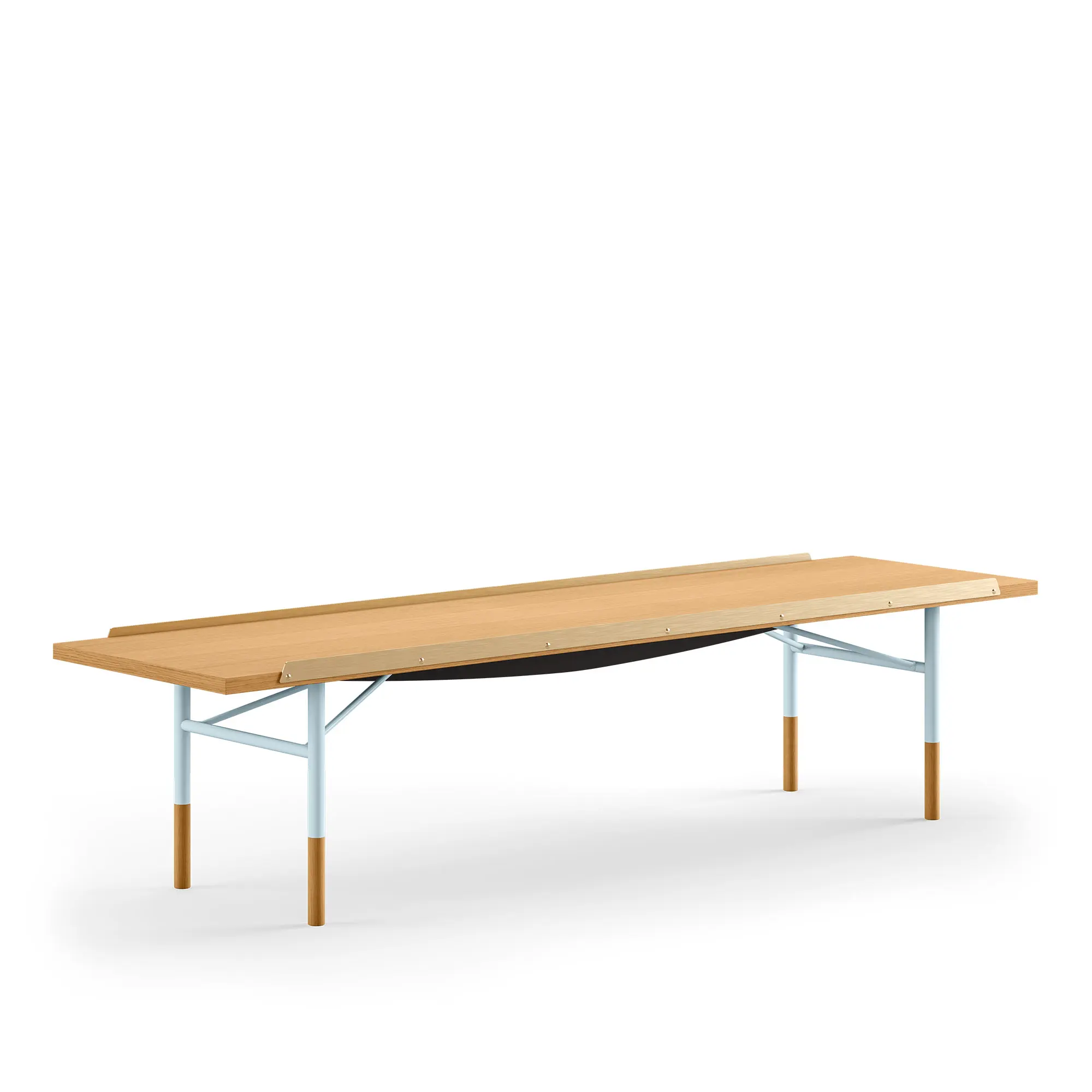 Table Bench Small med mässingskanter