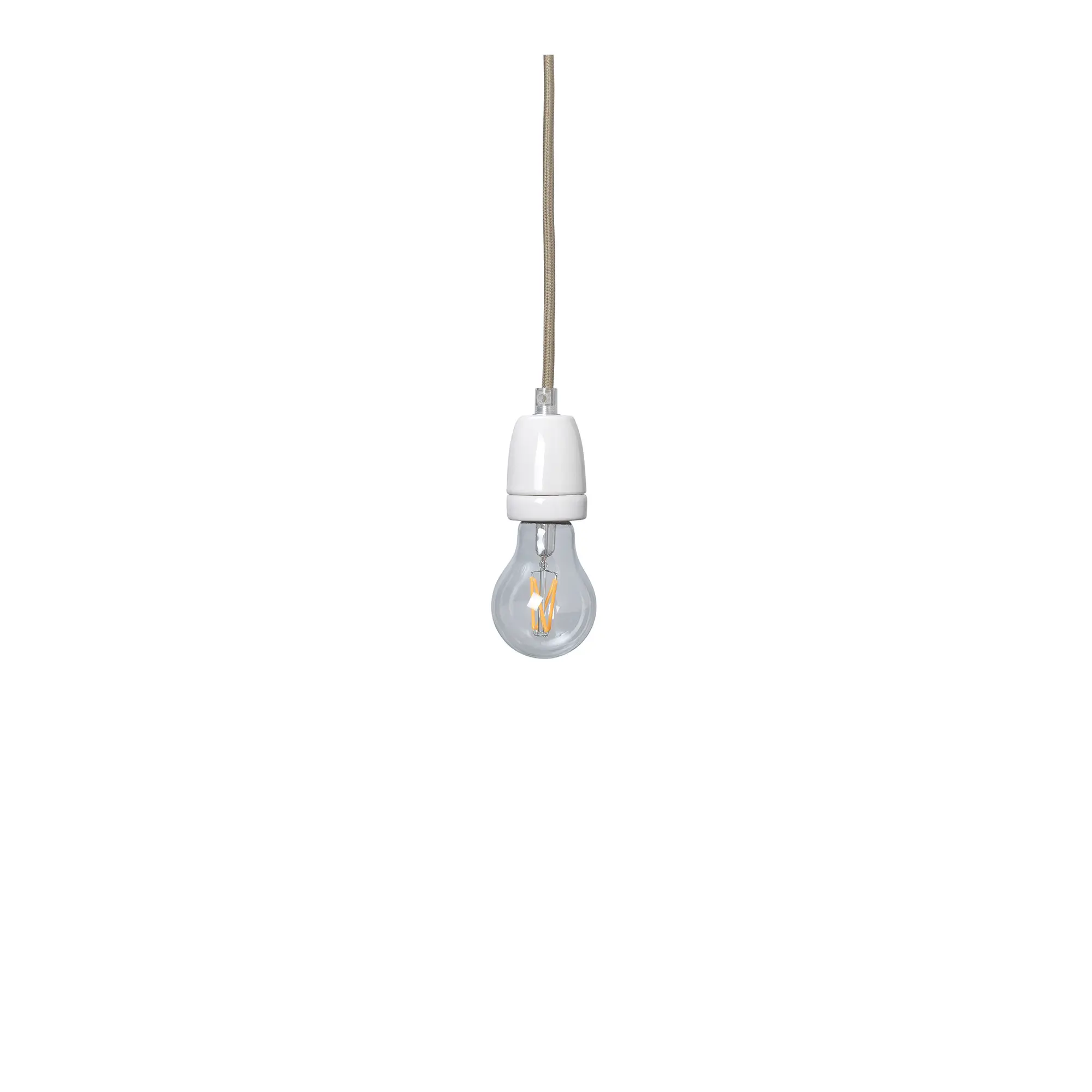 Fabric Cord Set Ceramic Socket 400 cm Pendant