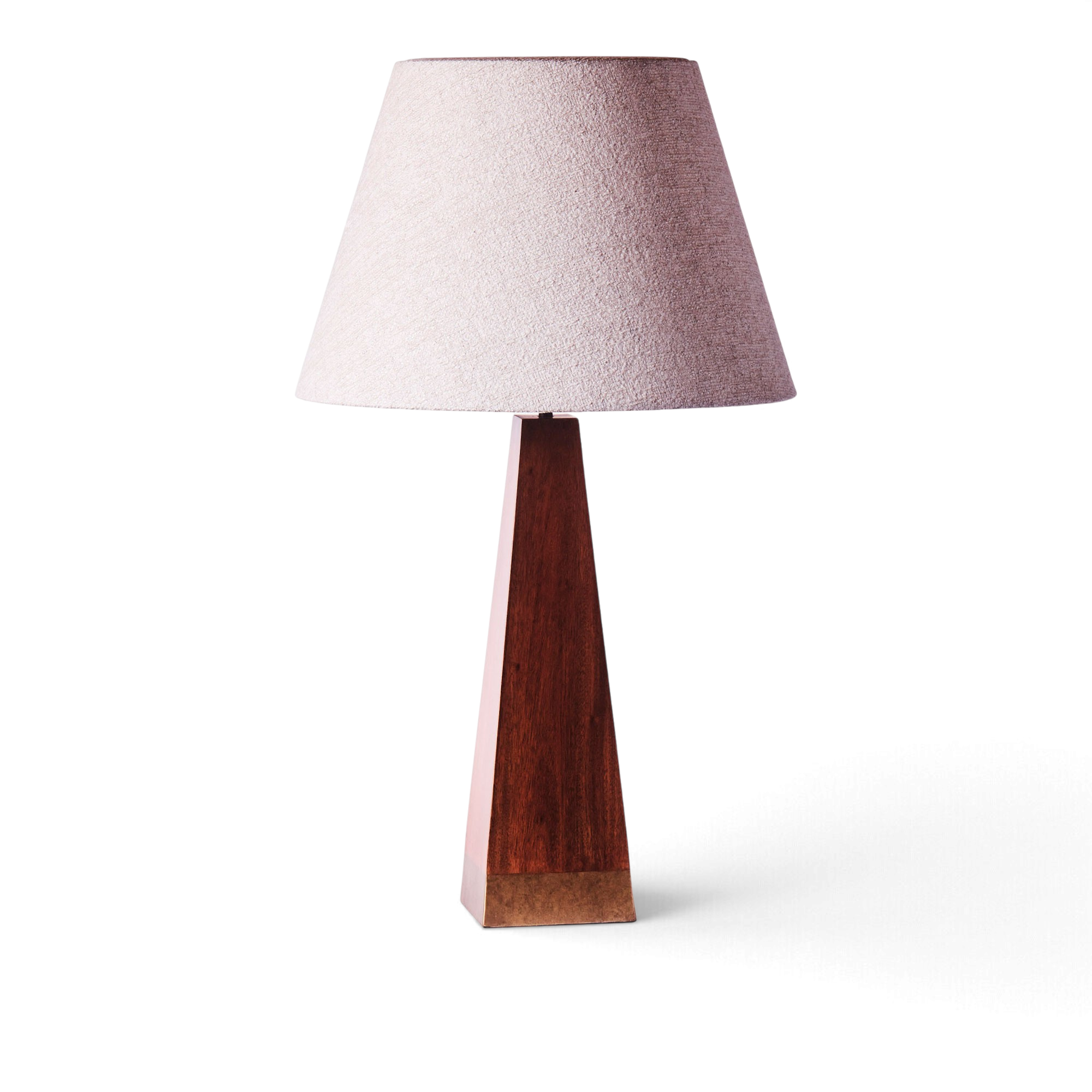 Dusty Deco - Pyramid bordslampa m&ouml;rkbetsad ask - Bordslampor - Edin & Lina Kjellvertz