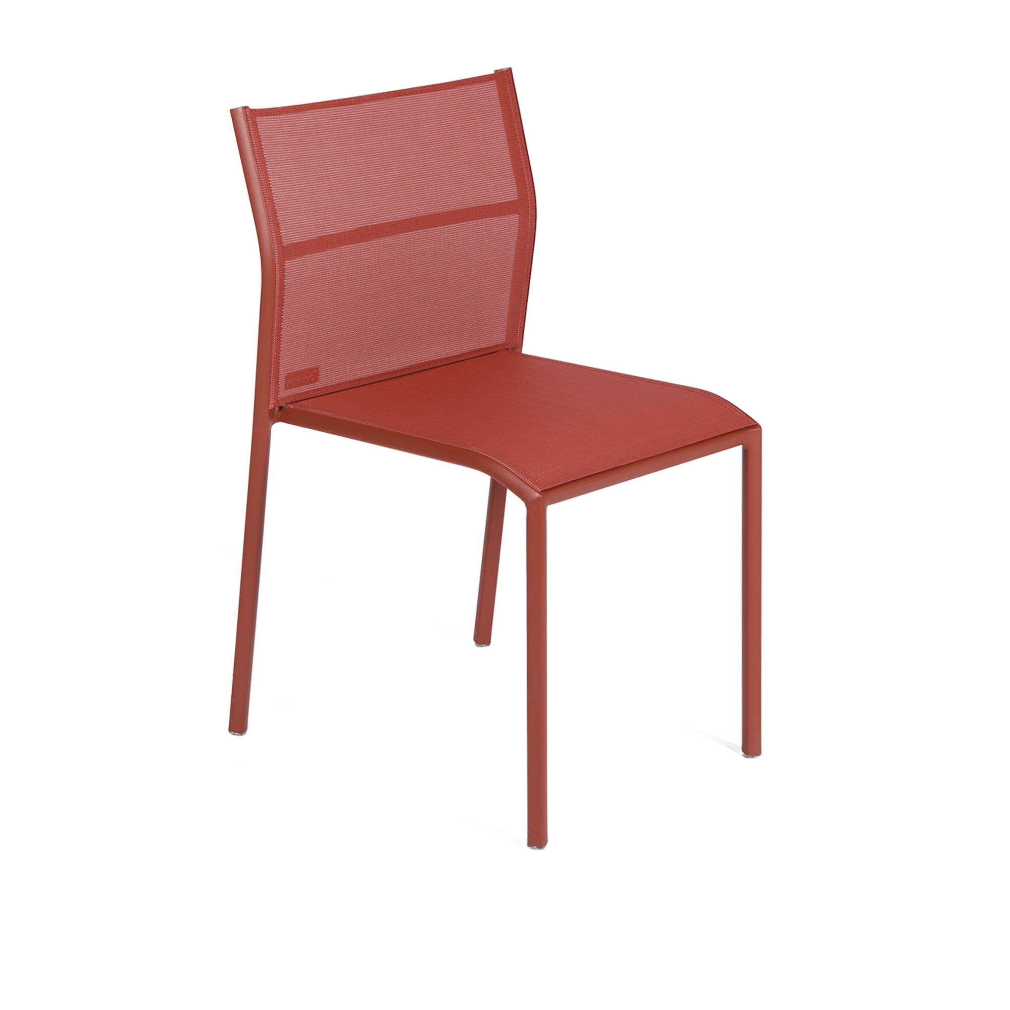 Fermob - Cadiz Chair Red Ochre 20 - Matstolar utomhus - Antoine Lesur - Röd - Metall/Syntetiskt
