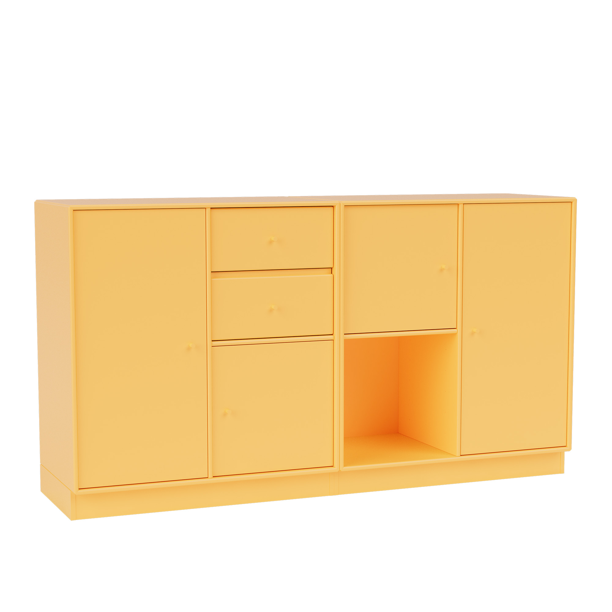 Montana - Couple Sideboard 166-Acacia 07 Plinth 7 cm - Skänkar och sideboards - Peter J. Lassen - Gul - Trä | Möbler - Förvaring Och Hyllor - Skänkar Och Sideboards | Möbelexperten