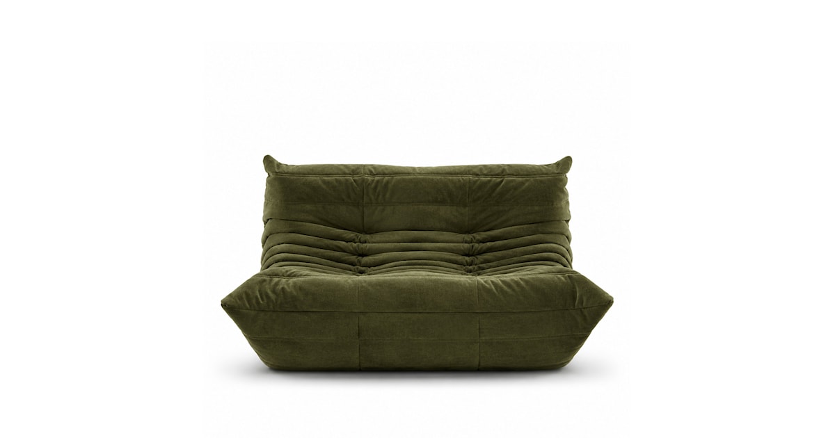 Togo Small Settee Alcantara Dove Grey 4475