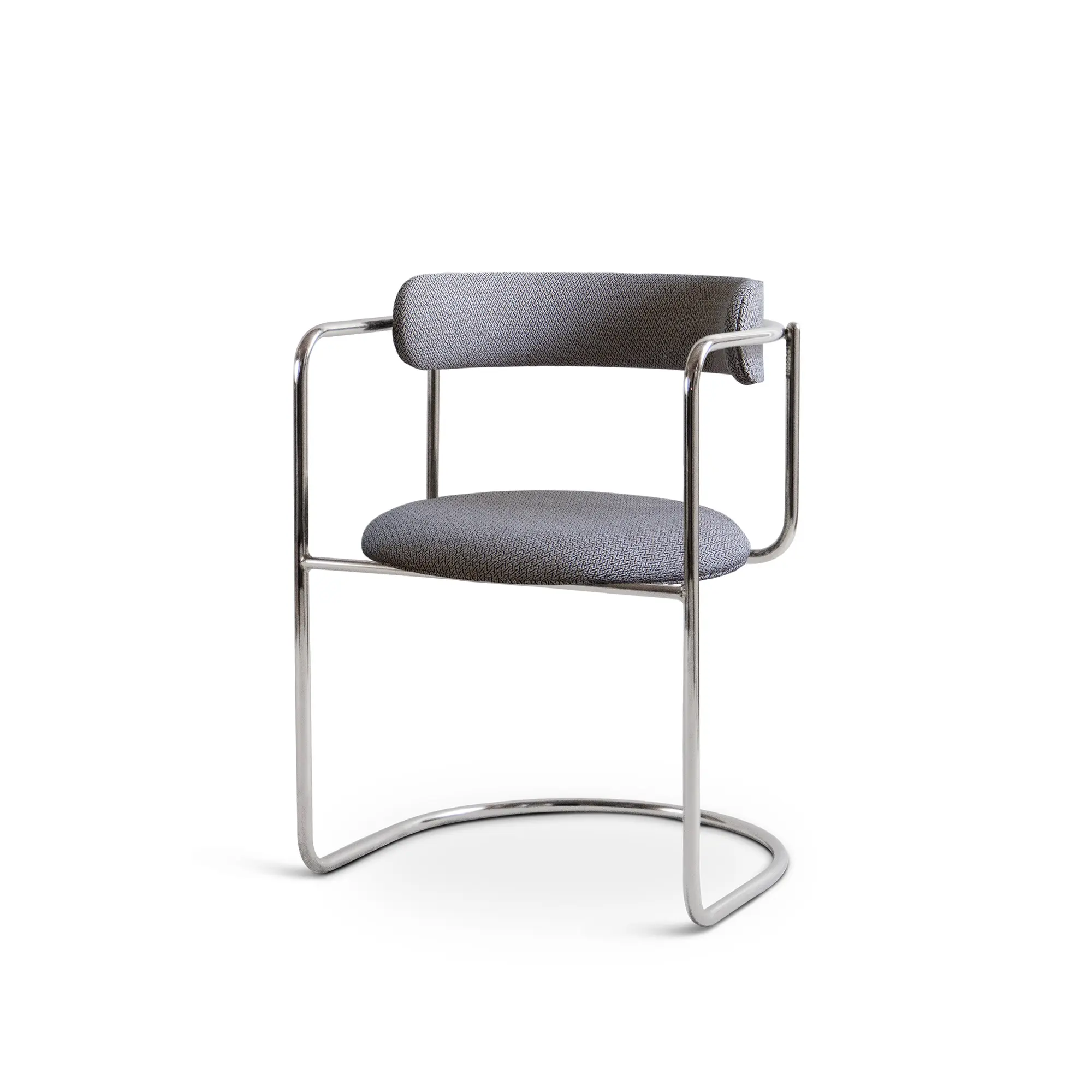 FF Cantilever Chair Rounded Chrome Legs